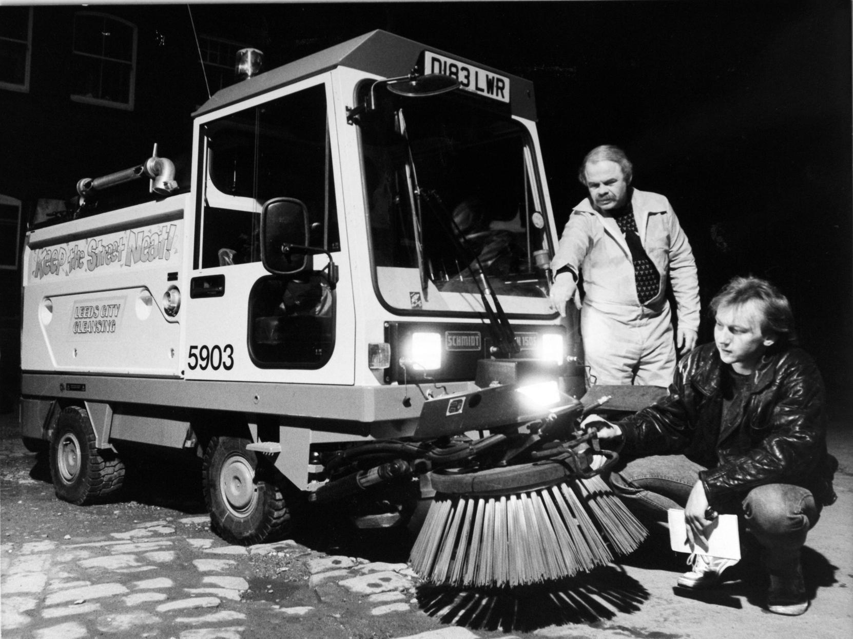 Your YEP joined the roadsweeping night shift in the city centre. This Street King cleaner was one of a fleet of 20 as part of the city's 'Keep the Streets Neat' litter campaign.