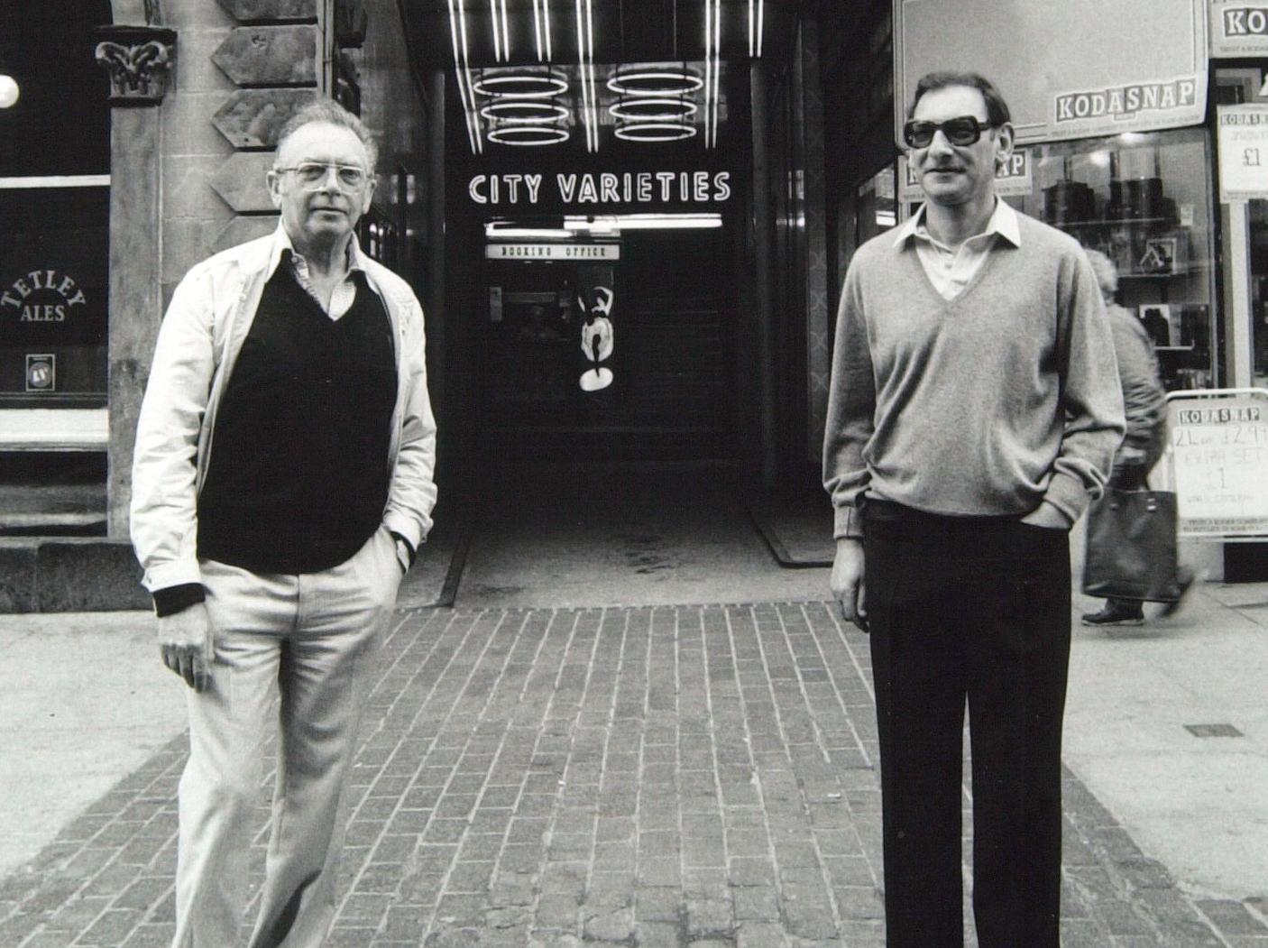 Leeds City Varieties was going up for sale. Co-director brothers Michael (right) and Stanley Joseph placed sale notices in both Leeds and London newspapers for the 686-seat theatre.