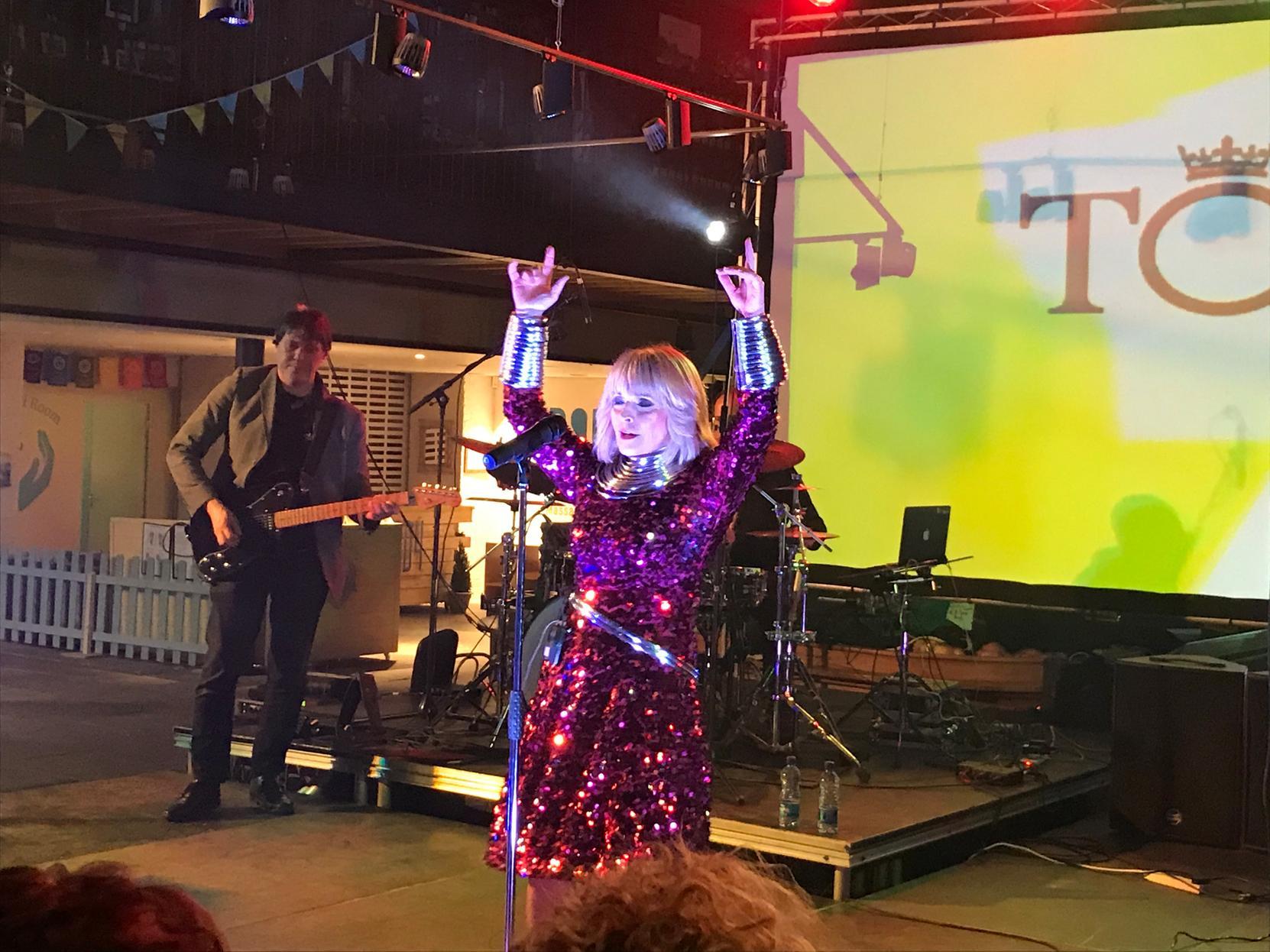 Two 'non-Toyah' songs really fired up the audience - Echo Beach (she took the Martha and the Muffins song back into the charts in 1987) and Billy Idol's Rebel Yell