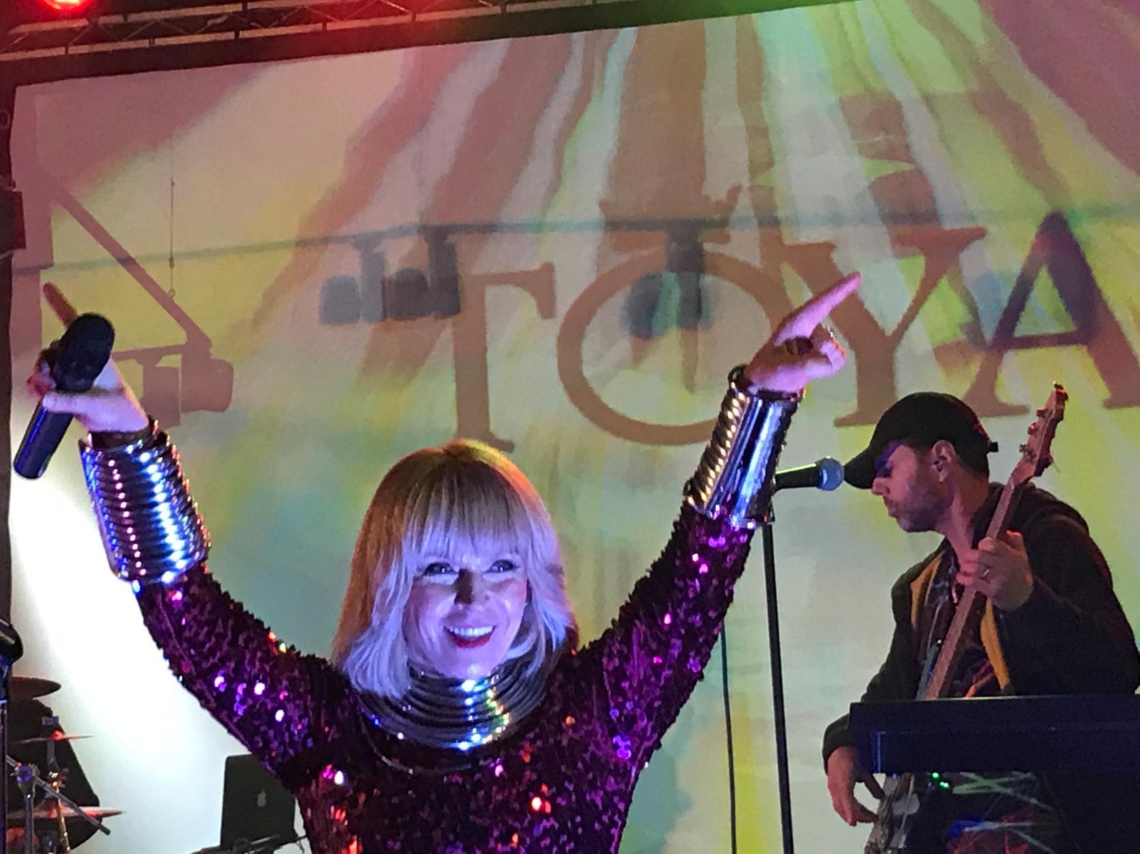 The coat-clad audience were quickly warmed by Toyah's aura