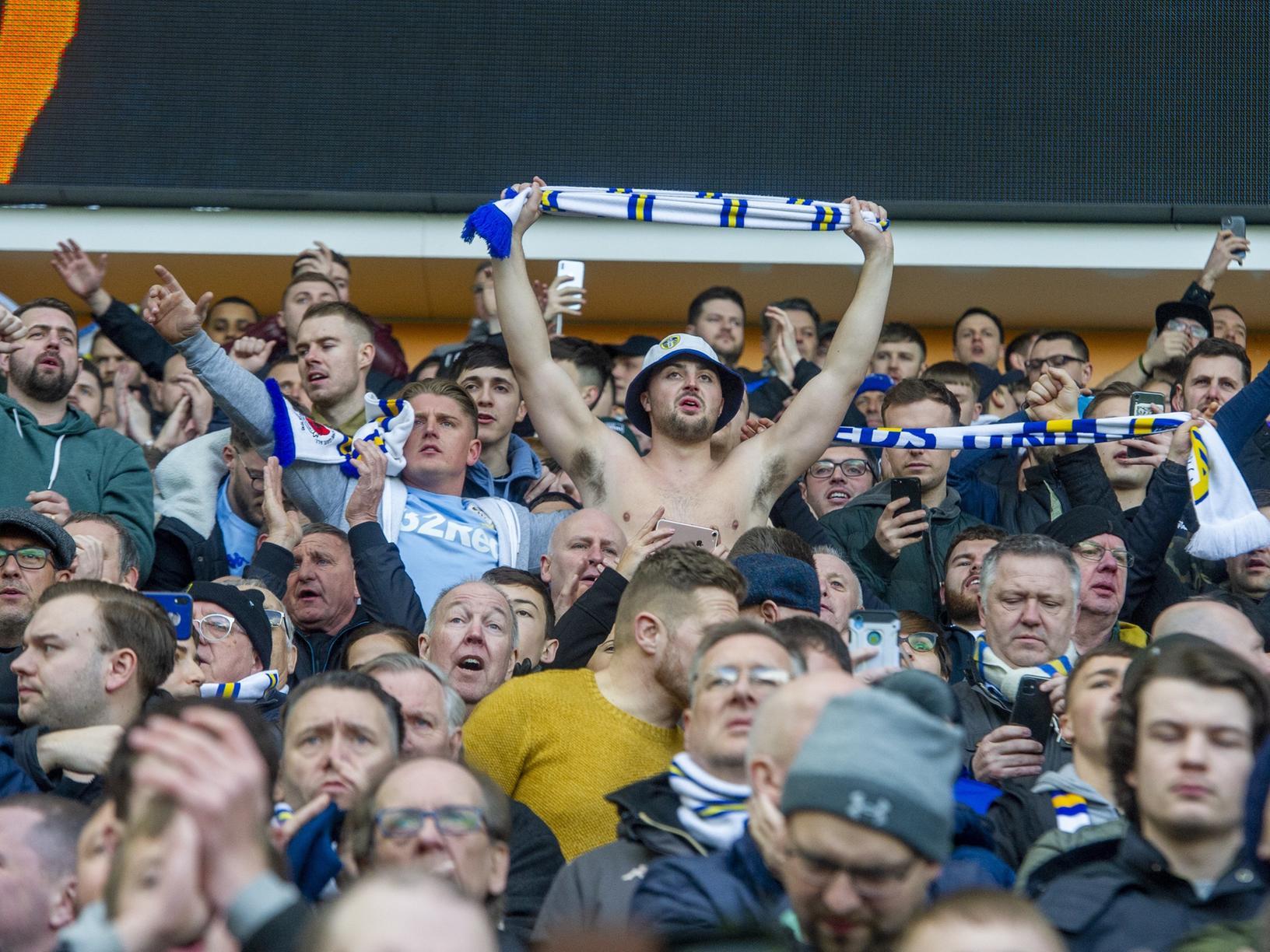 Leeds United fans at Hull City.