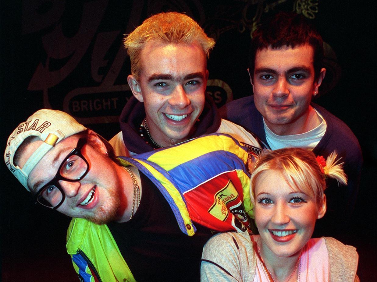 Do you remember this band? Pictured, from left, are Matthew Colmer, Ol Batten, Charlie Batten and James Islip.