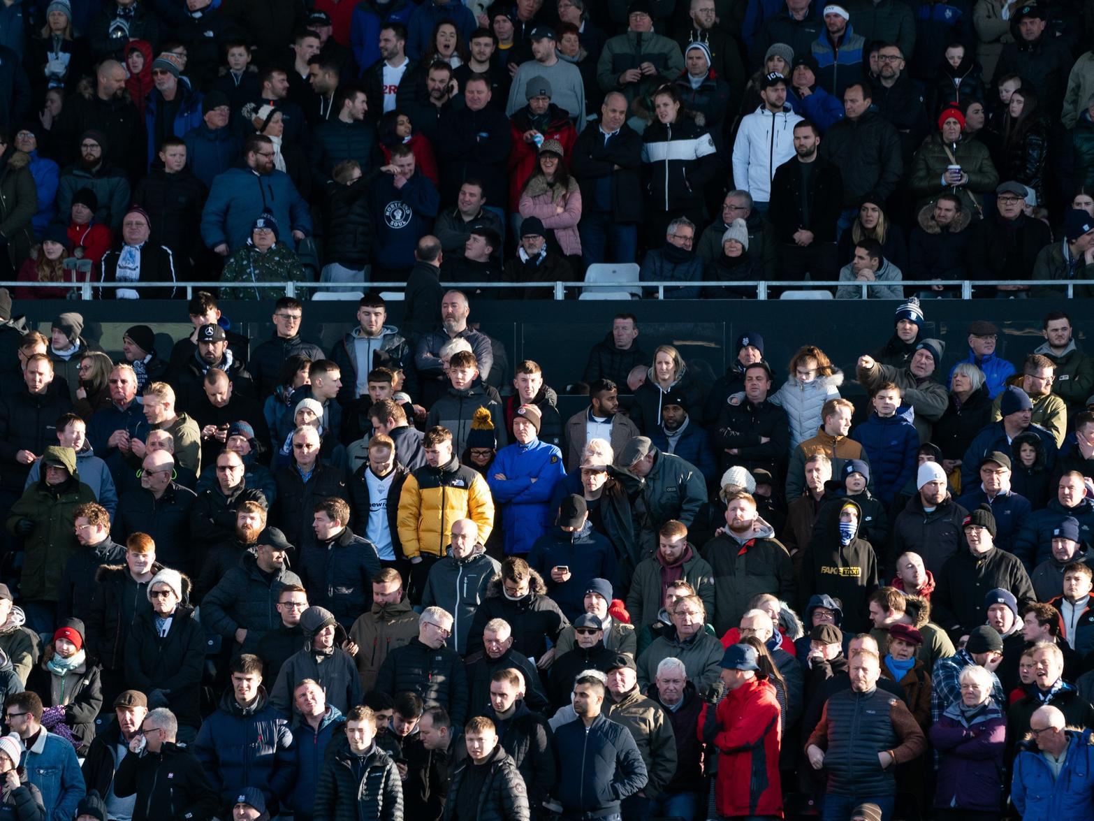 North End fans show their numbers as almost 2,000 made their way to Fulham.