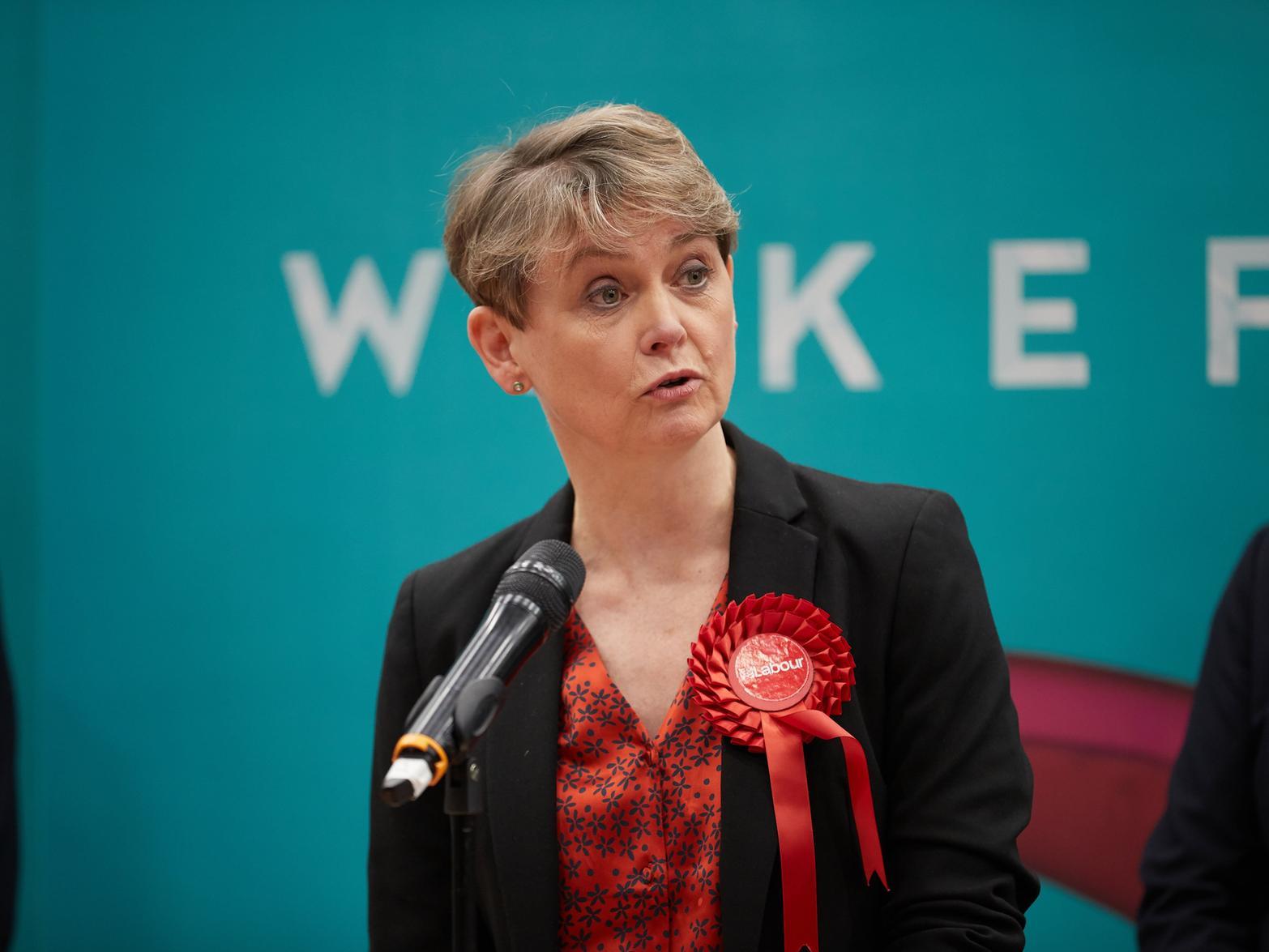 West Yorkshire MP Yvette Cooper, pictured in December at the General Election results. Pic: John Clifton
