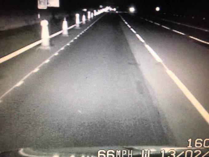 Tor issued to the driver of this car for excessive speed through the roadworks on the M55 at Treales. Driver distracted by passengers chatting in the car not observing the speed limit.