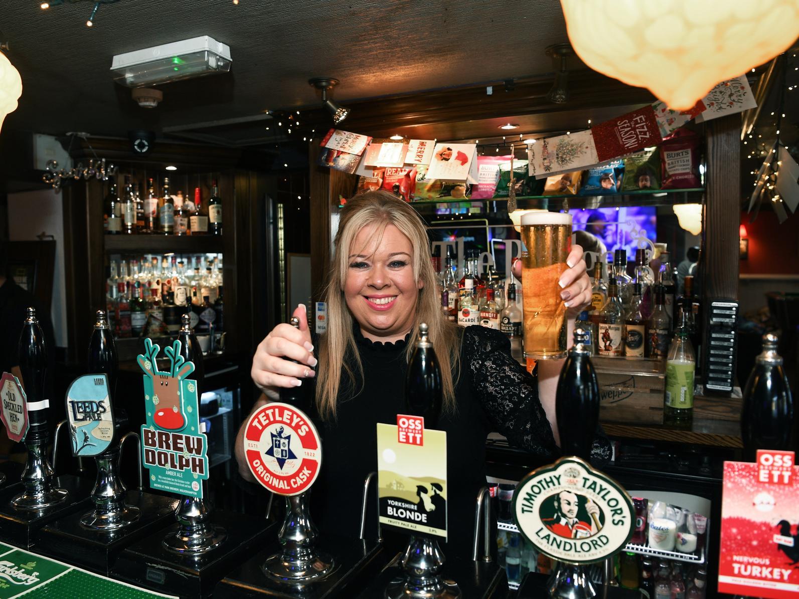The Bridge has been in Horsforth since 1868. It has an extensive pie menu from classic Steak & Guinness, to Rabbit and a daily chef's special. Pictured is Rachel Jenkinson after winning Yorkshire Evening Post Pub of the Year.