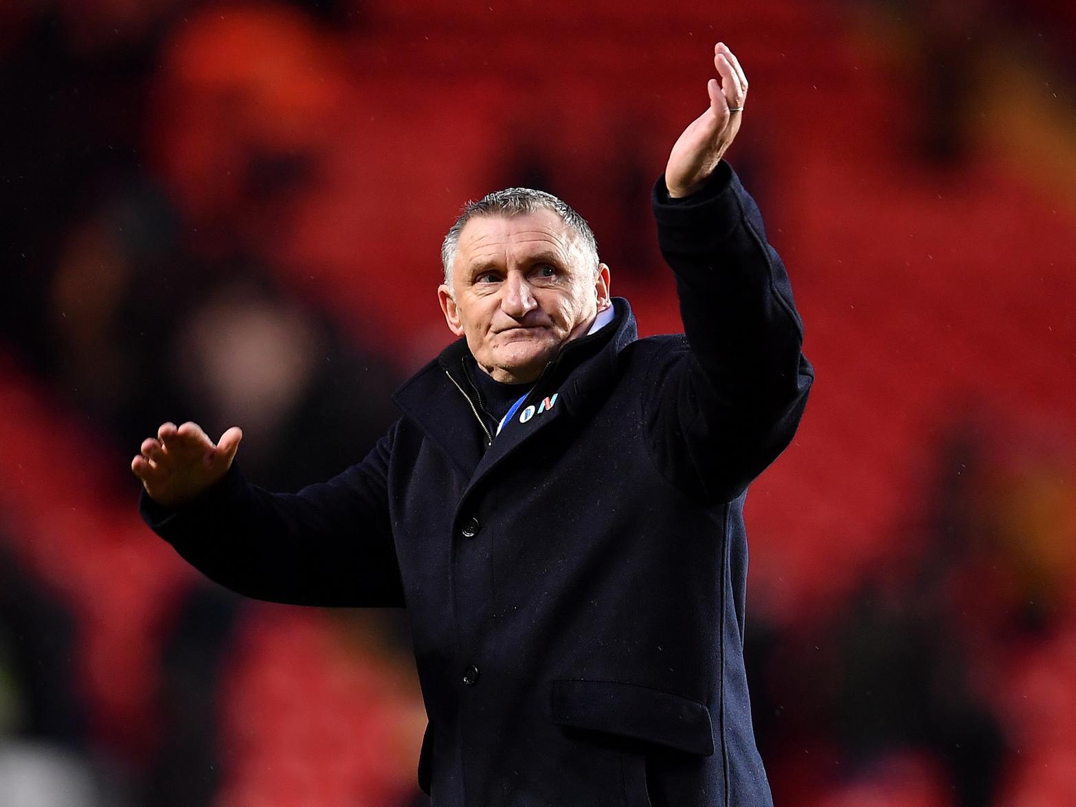 Position: 8th. Points: 53. Points behind Leeds: 15. 
Average position of remaining opponents: 13th (12.6).
Pictured: Rovers boss Tony Mowbray. Photo by Justin Setterfield/Getty Images