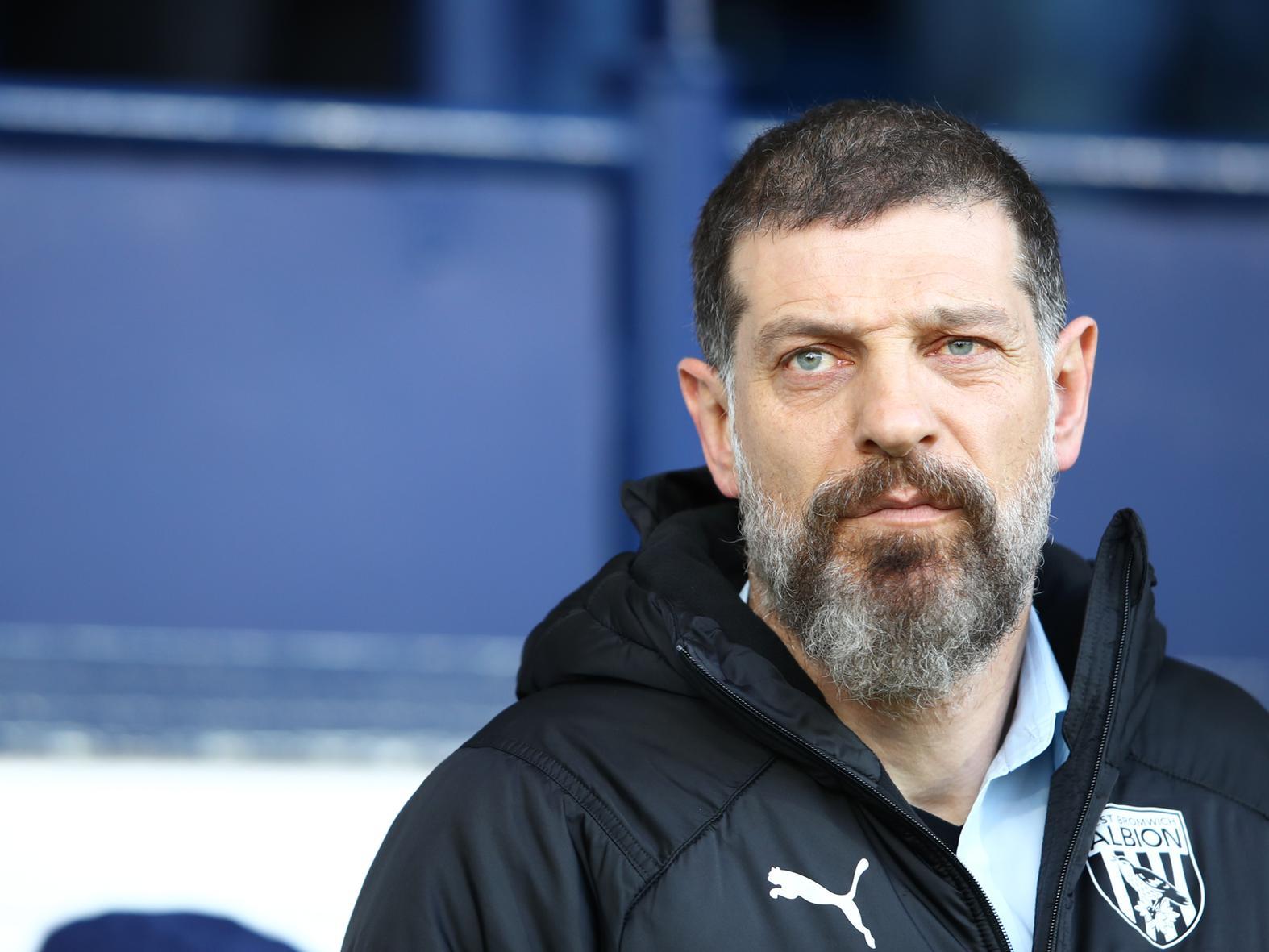 Position: 1st. Points: 69. Points ahead of Leeds: 1.
Average position of remaining opponents: 11th (11.4).
Pictured: West Brom boss Slaven Bilic. Photo by Mark Thompson/Getty Images.