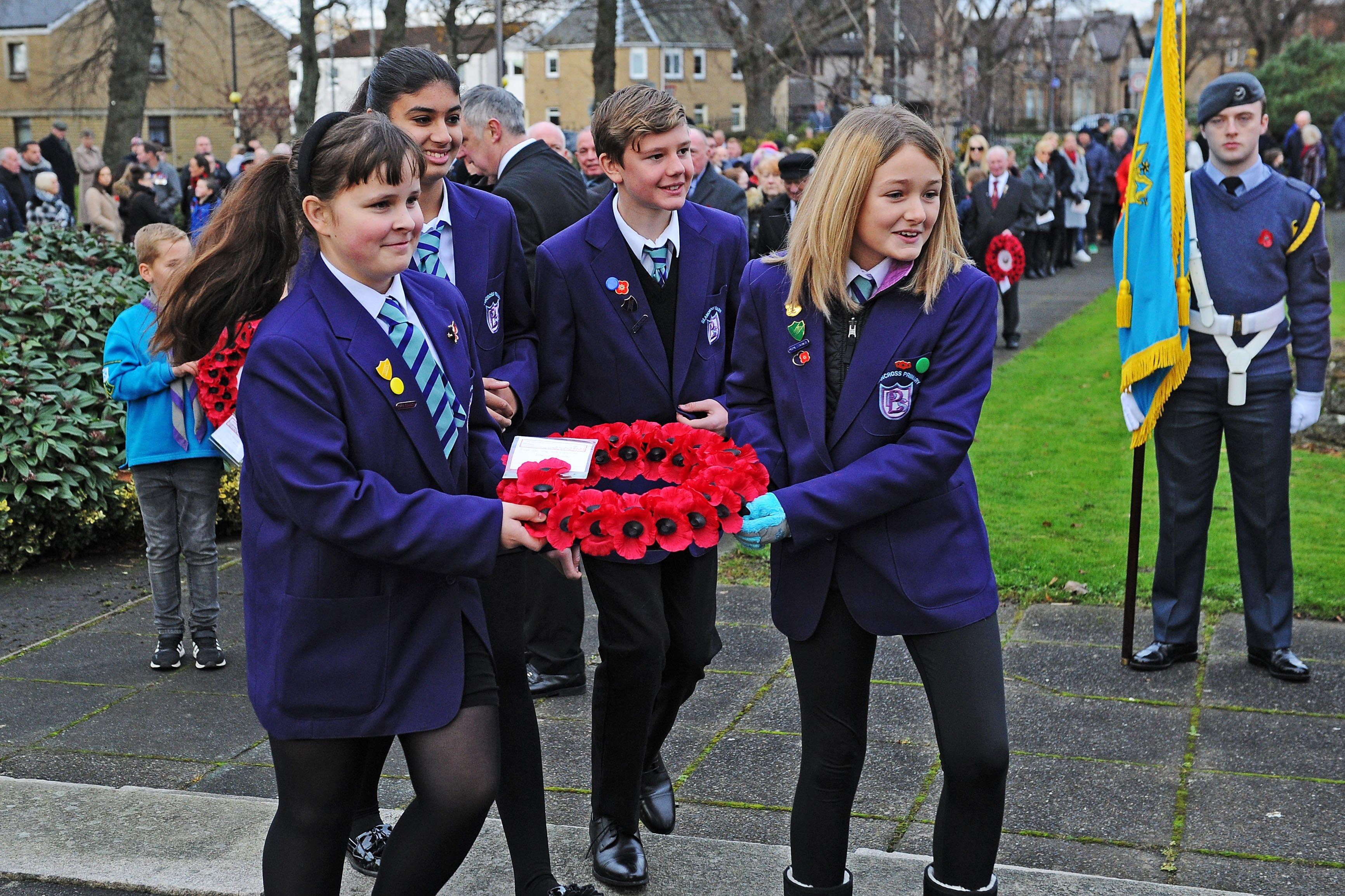 Grangemouth Remembrance Day Service at the war memorial in Zetland Park on Sunday, November 10.