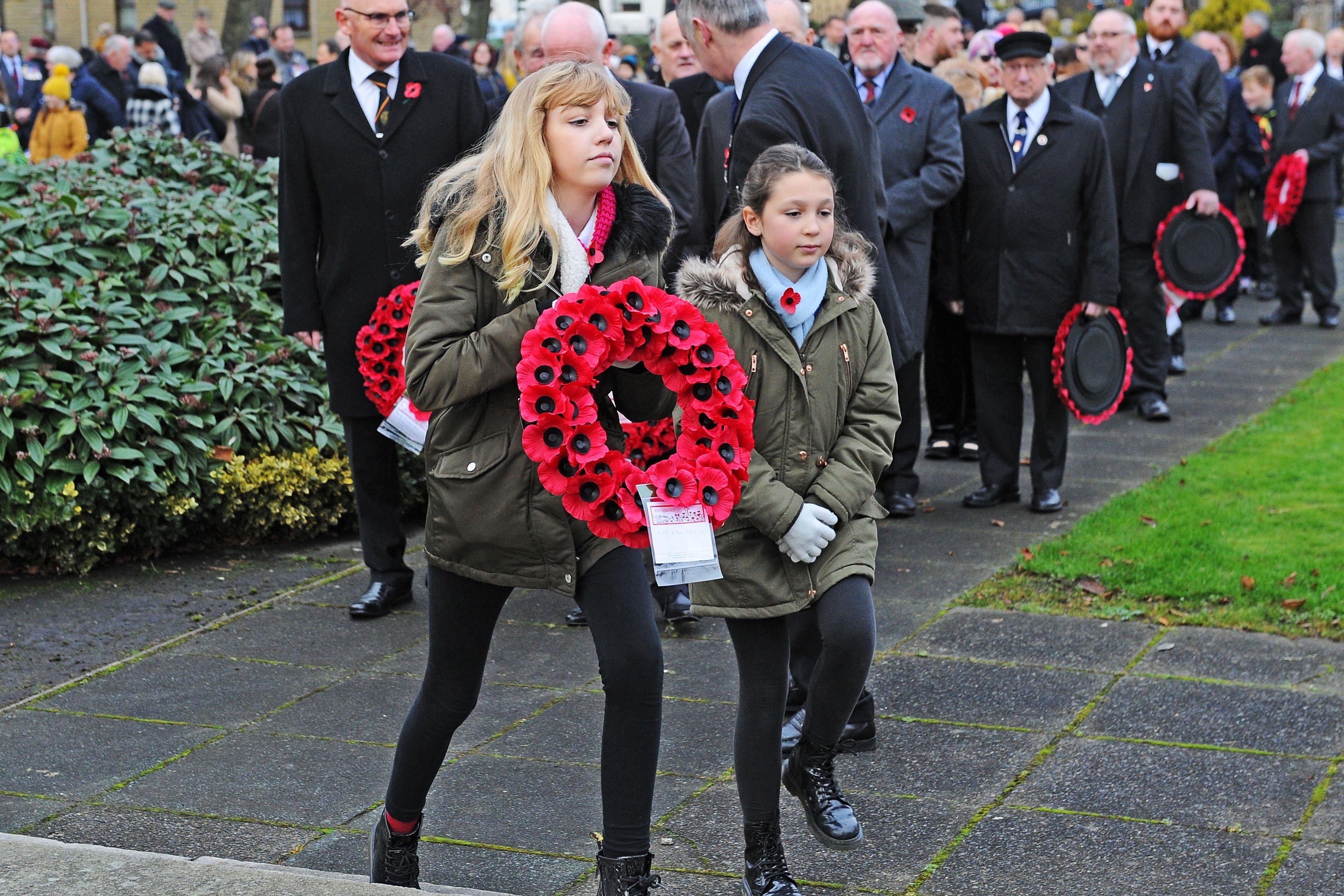 Grangemouth Remembrance Day Service at the war memorial in Zetland Park on Sunday, November 10.