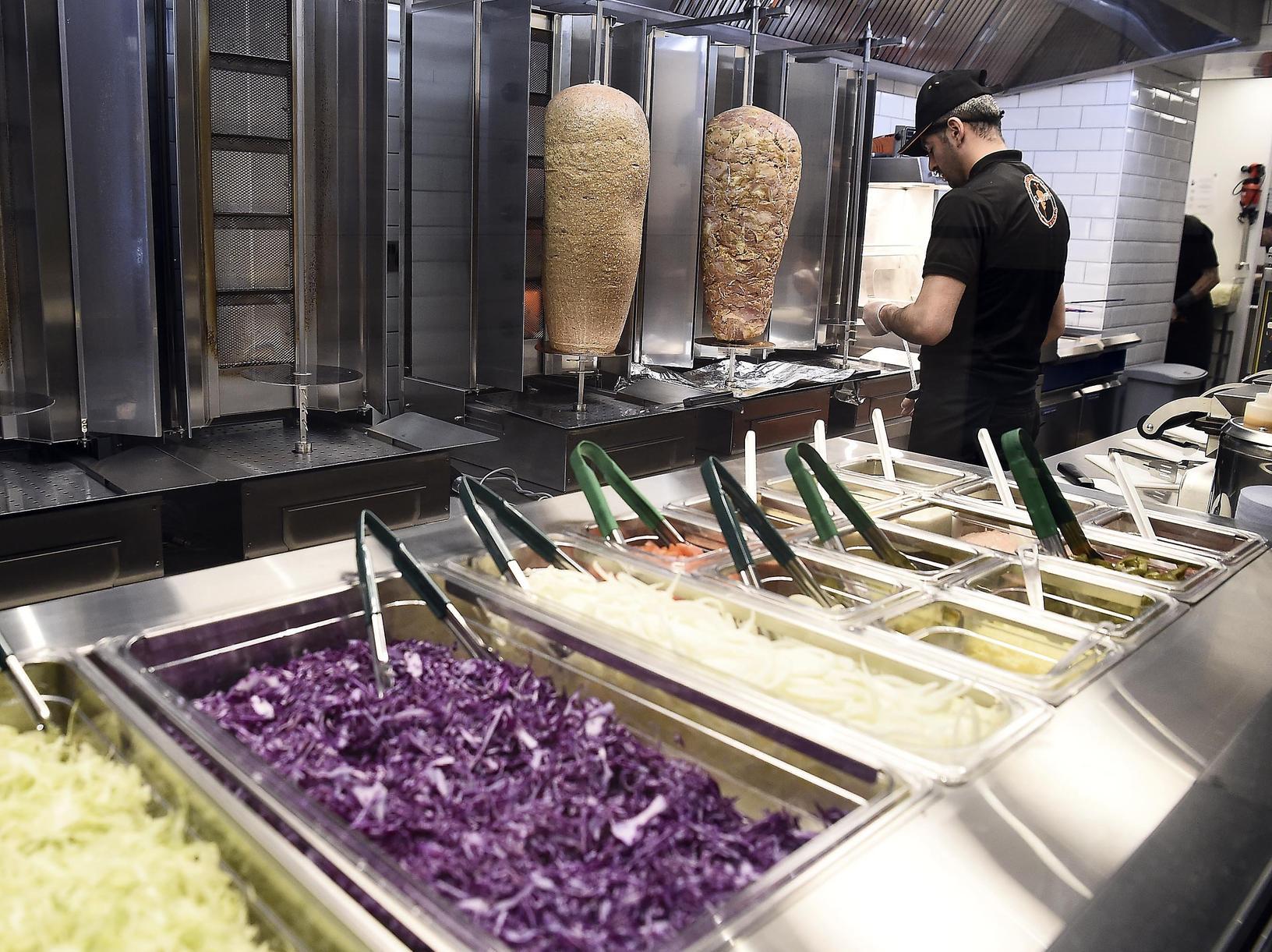 Diners will be able to see their food made fresh in the kitchen through a glass parition behind which the doner and chicken doner will be cooking.