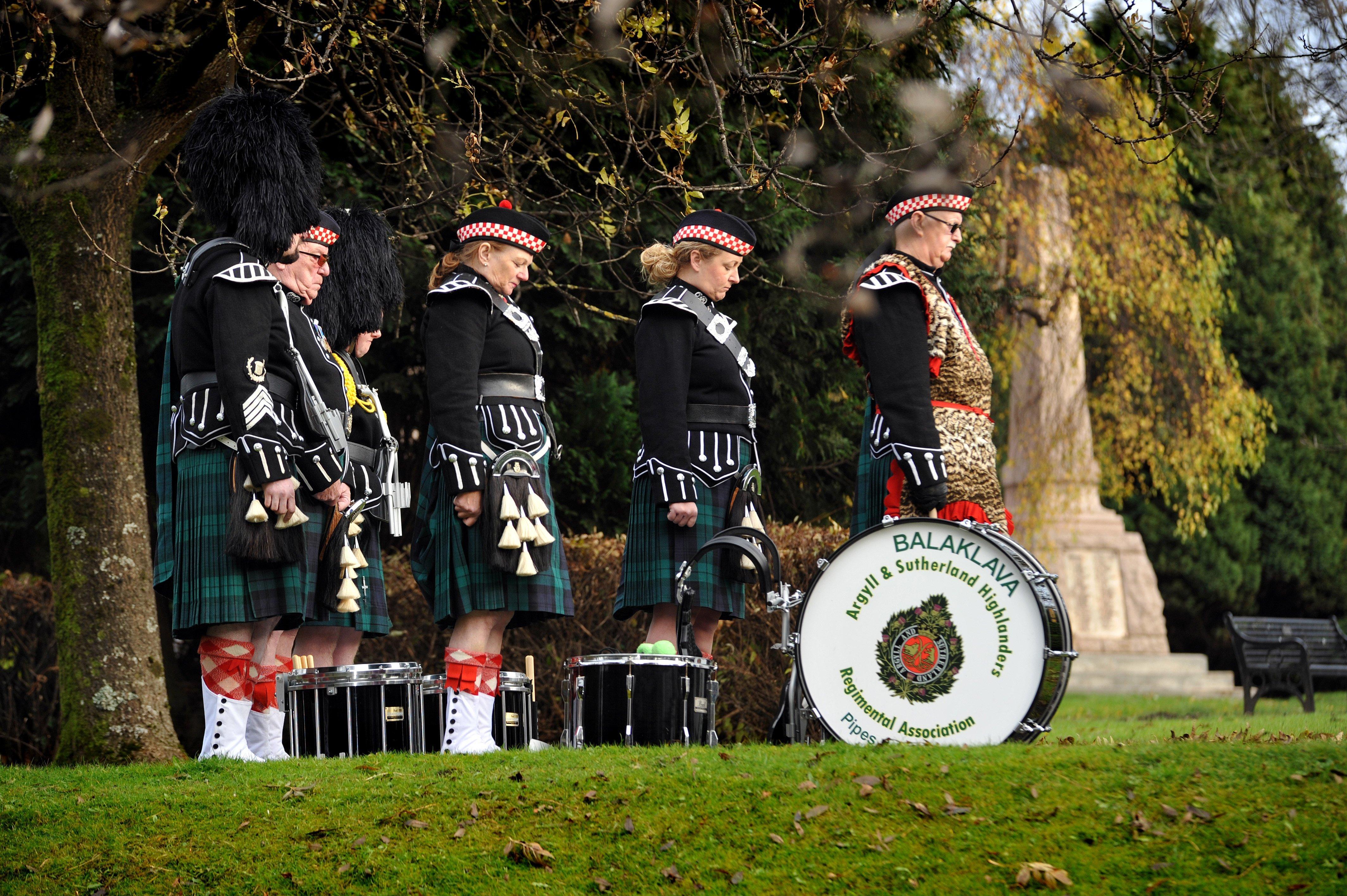 Bonnybridge Remembrance Day Service. Picture by Roberto Cavieres.