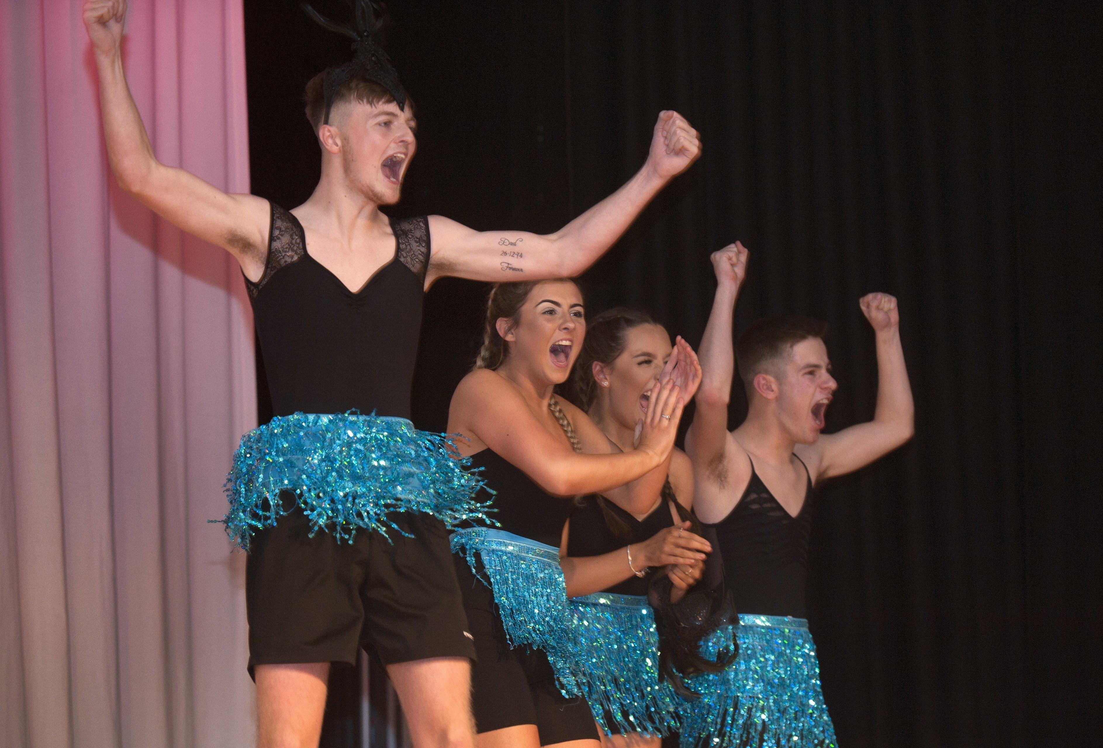 Denny High School annual inter-house dance-off. Winners -Schiehallion. Picture by Roberto Cavieres.