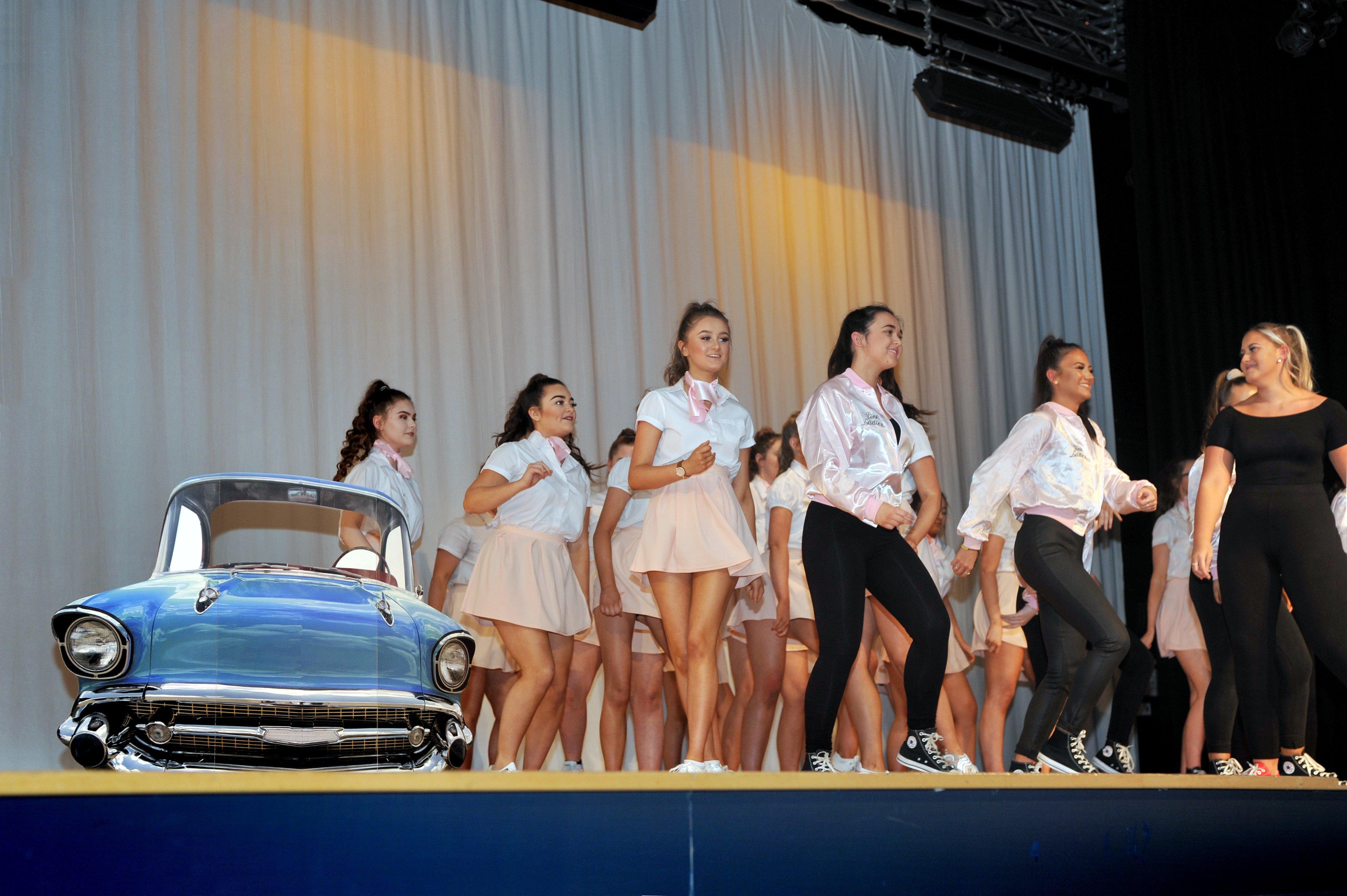 Denny High School annual inter-house dance-off. Hartfell performing 'Grease'. Picture by Roberto Cavieres.