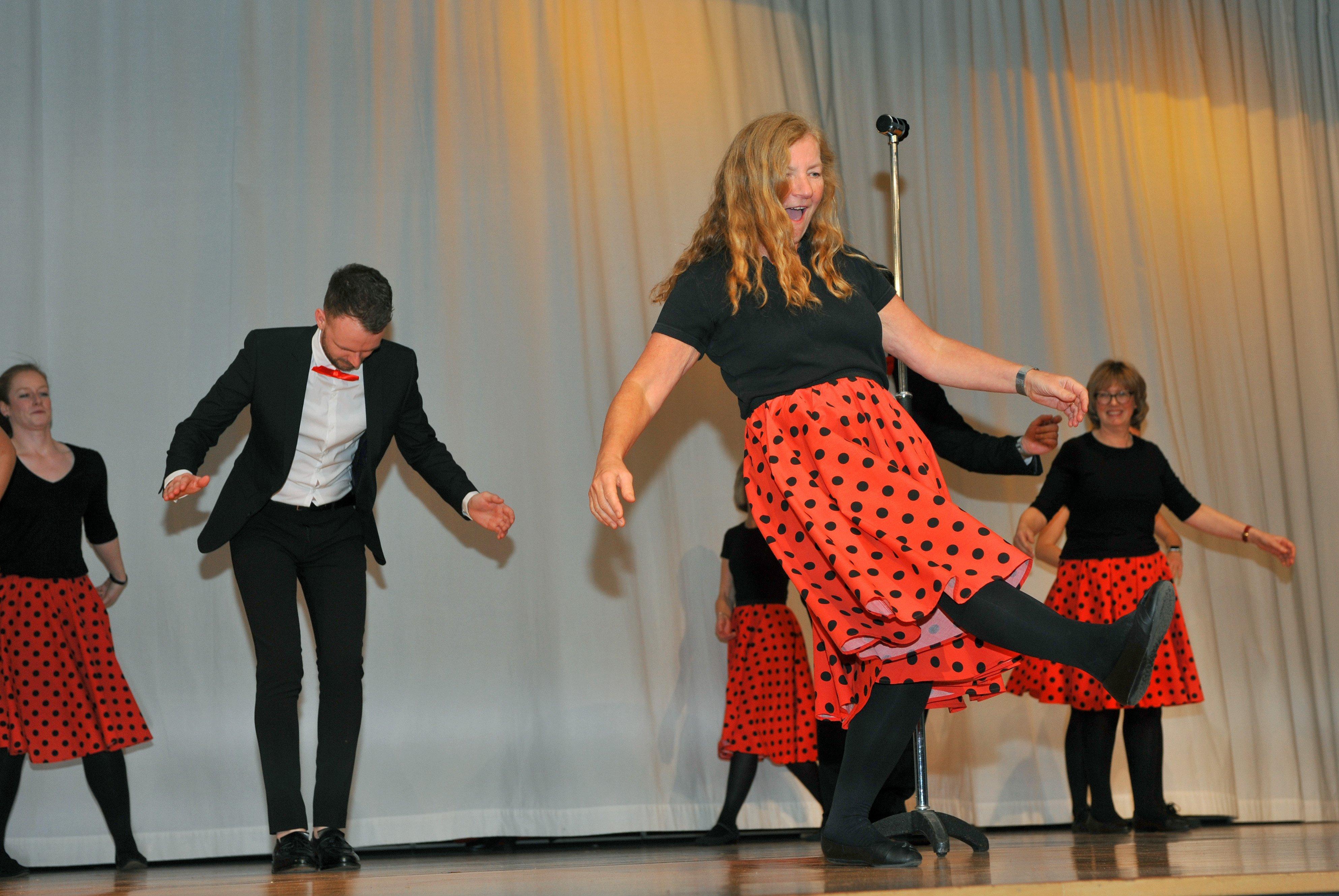Denny High School annual inter-house dance-off. Cruachan staff. Picture by Roberto Cavieres.
