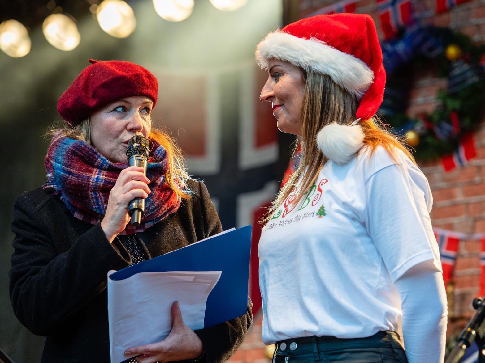 The festive season is well and truly under way as the city centre lit up this evening as the city's Light Night, hosted by Forth One Breakfast Shows Arlene Stuart, kicked off.