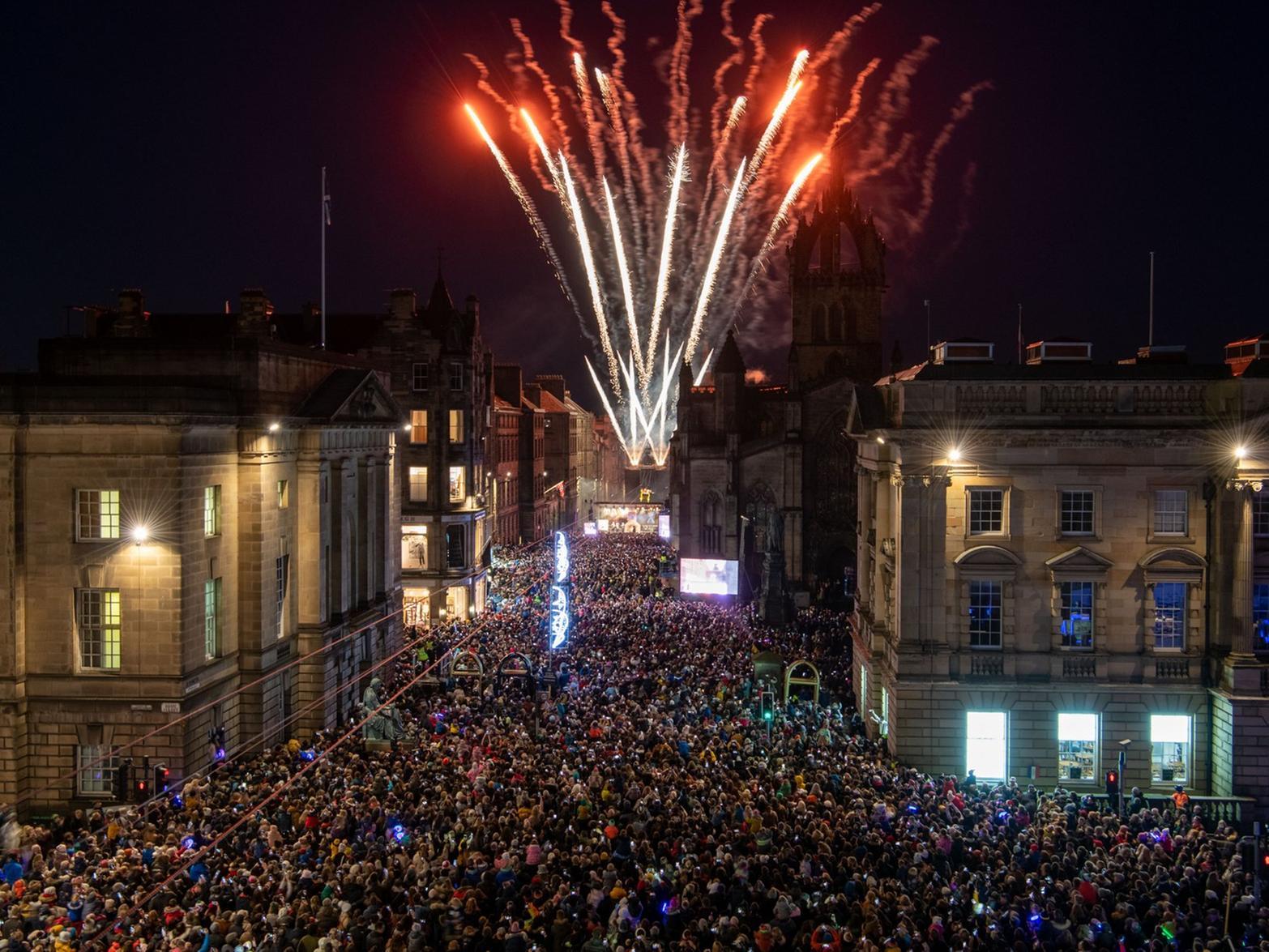 From 5pm, it was all about the fireworks as thousands of revellers were wowed by the diplay above the city