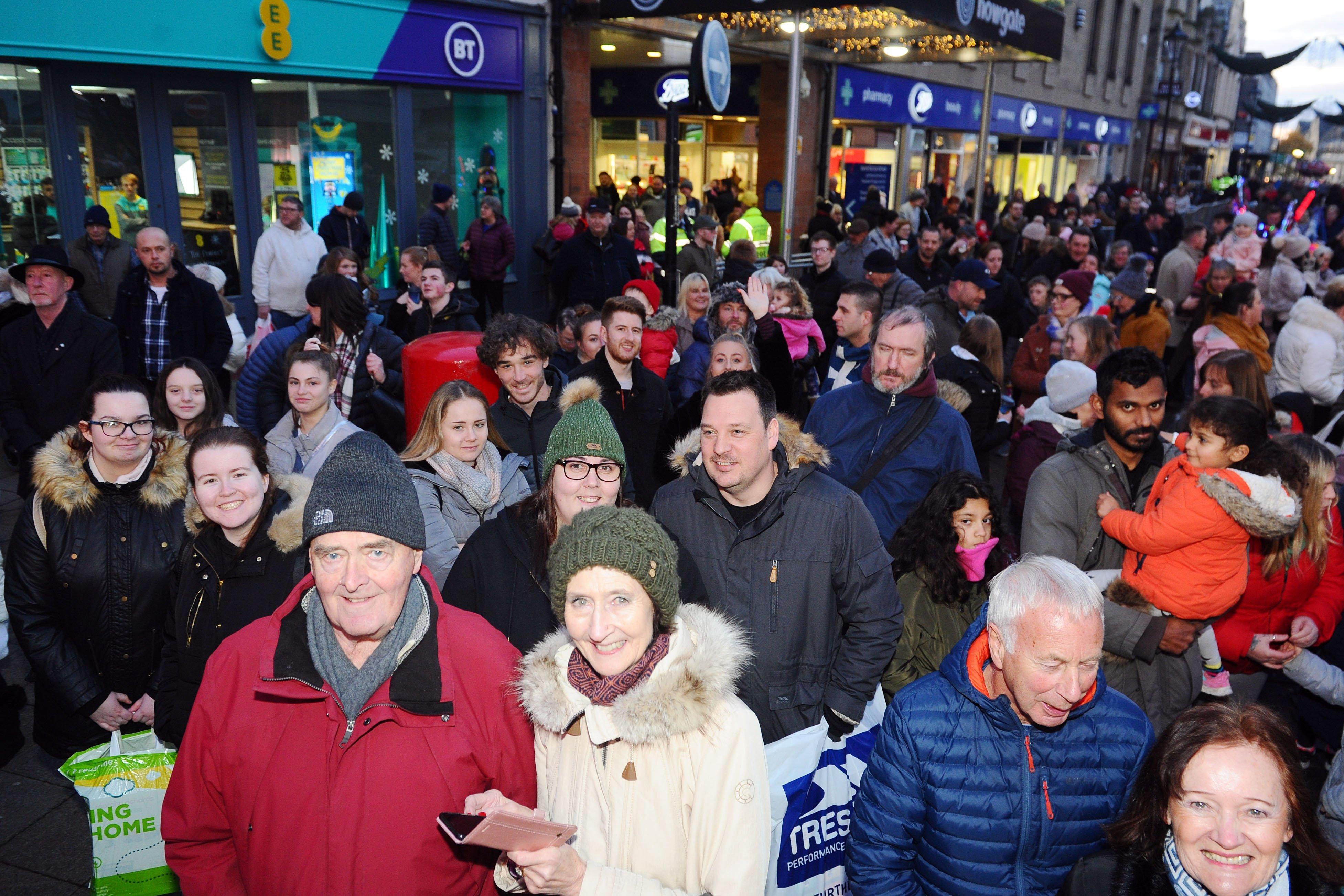 Falkirk Christmas lights switch on, Falkirk High Street, Sunday, November 17. Picture by Michael Gillen.