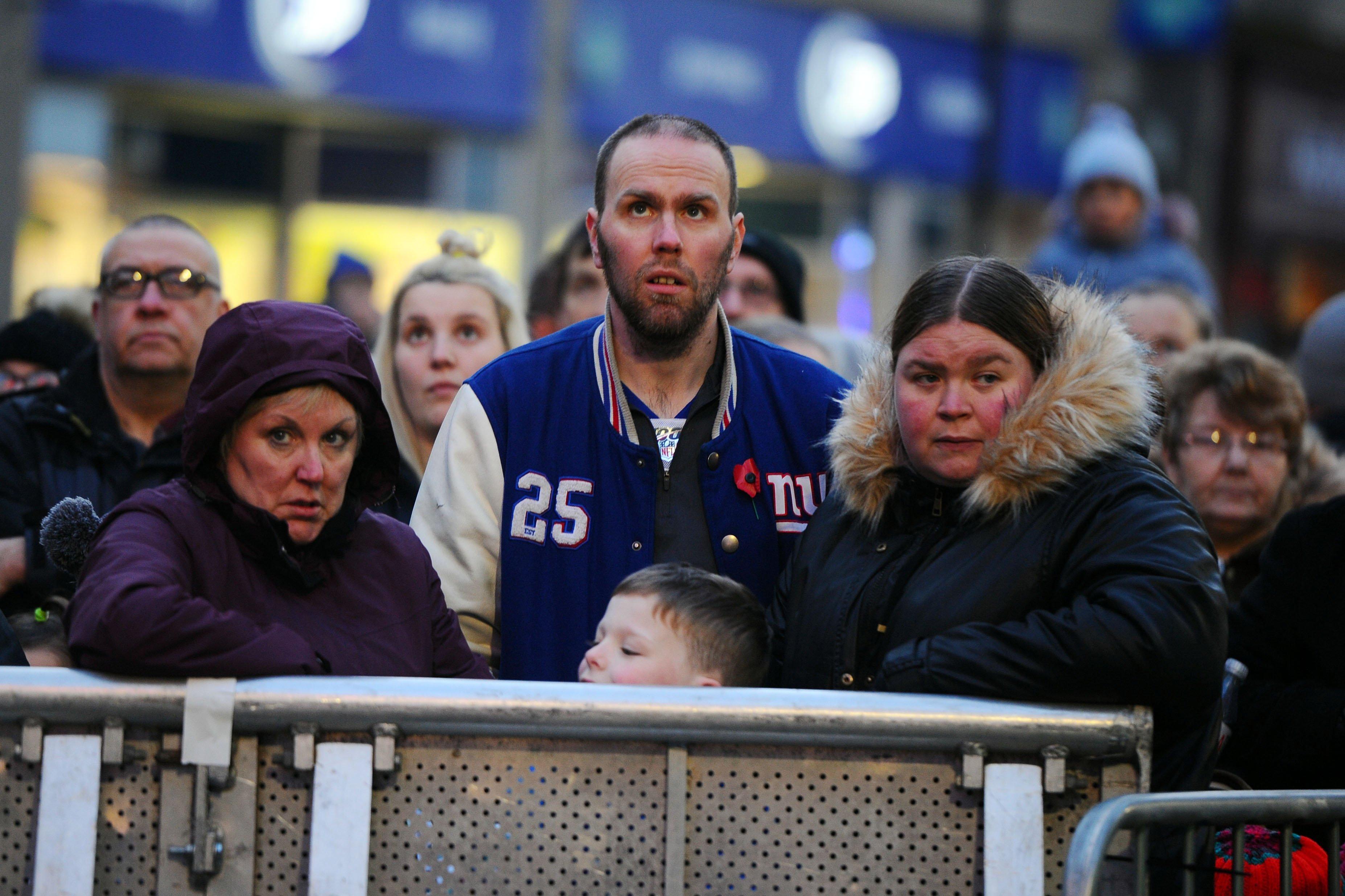 Faces in the crowd at Falkirk’s Christmas lights switch on