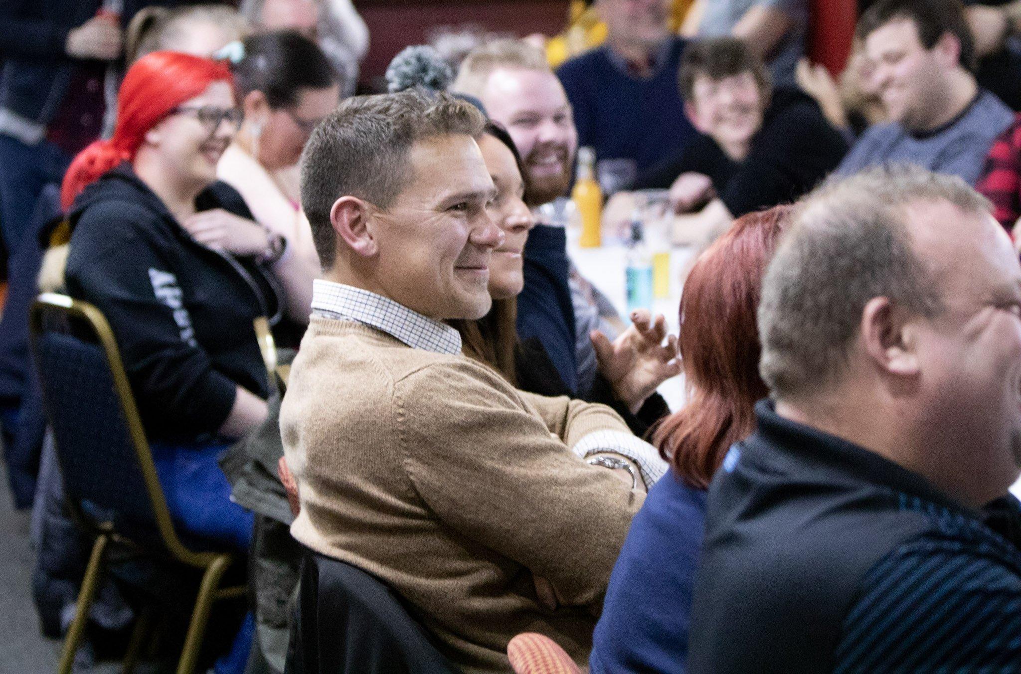 Fife Flyers Hockey Show, organised with the Fife Free Press - Todd Dutiaume in the crowd (Pic: Derek Young)
