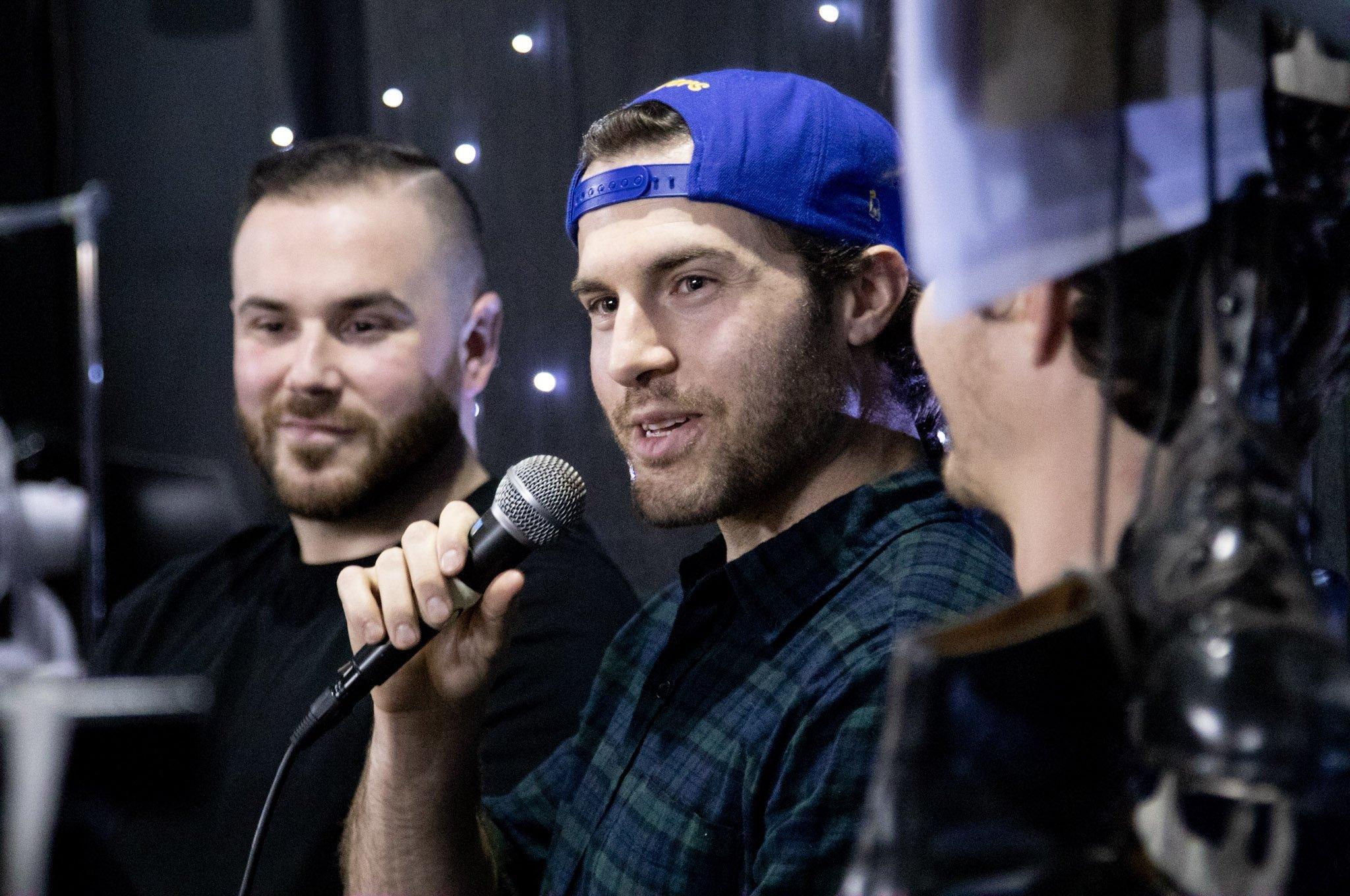 Fife Flyers Hockey Show, organised with the Fife Free Press - on stage Scott Aarssen  (Pic: Derek Young)