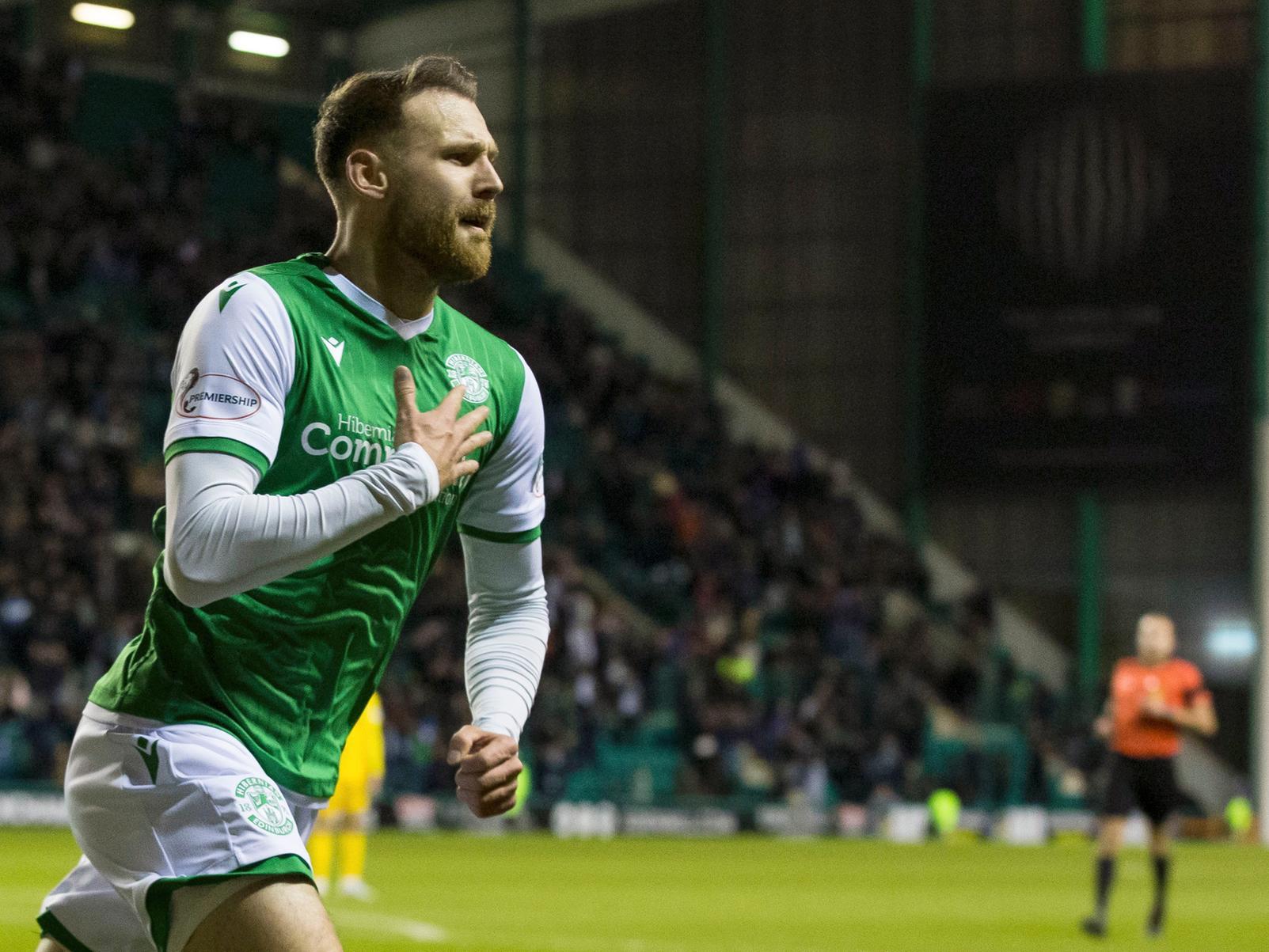 Added some pace as Hibs tried to counter but missed glaring chance at 3-1.