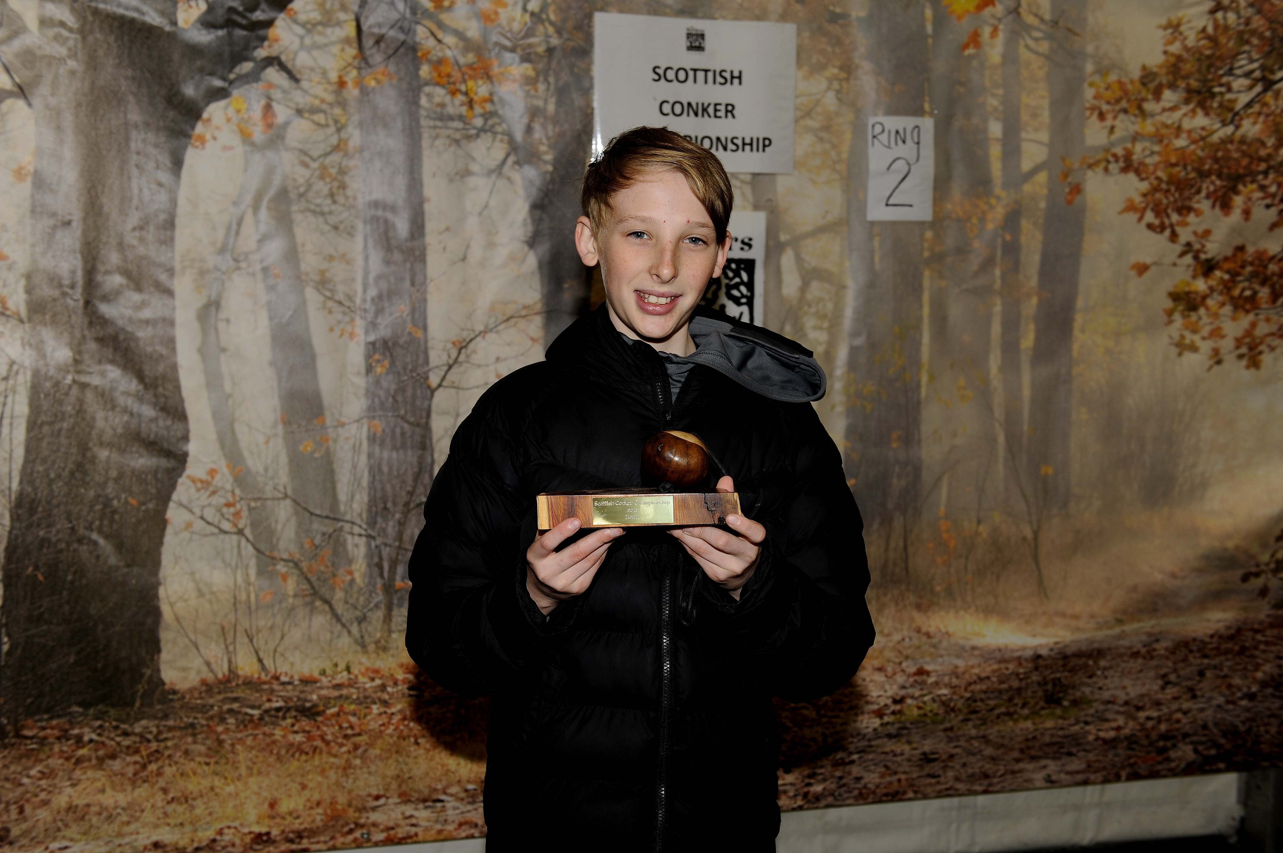 Craig Donnan 12-17 age group winner  at the Tweed Valley Forest Festival in Peebles.