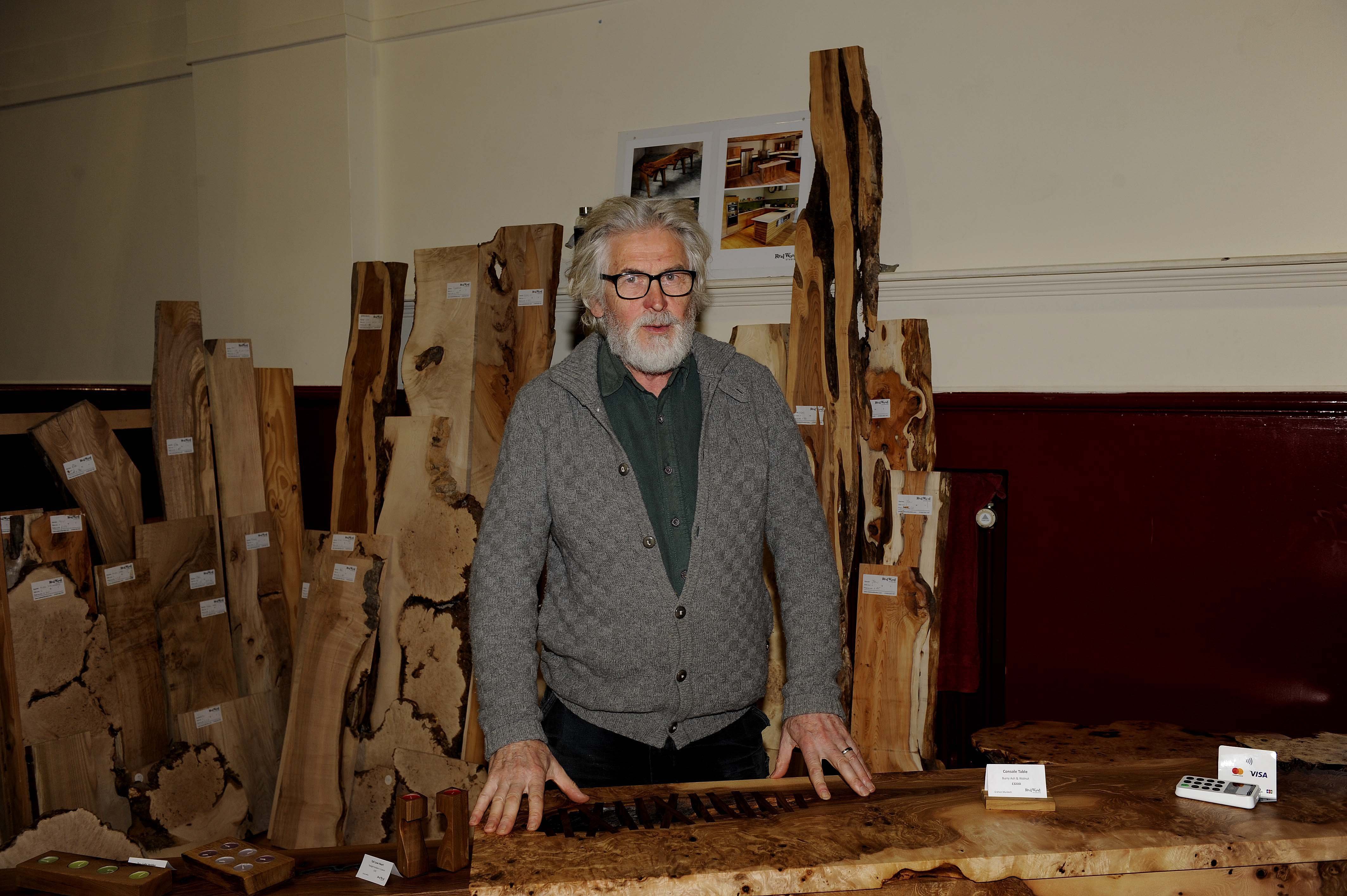 From Real Wood Studios is Graeme Murray  at the Tweed Valley Forest Festival in Peebles.
