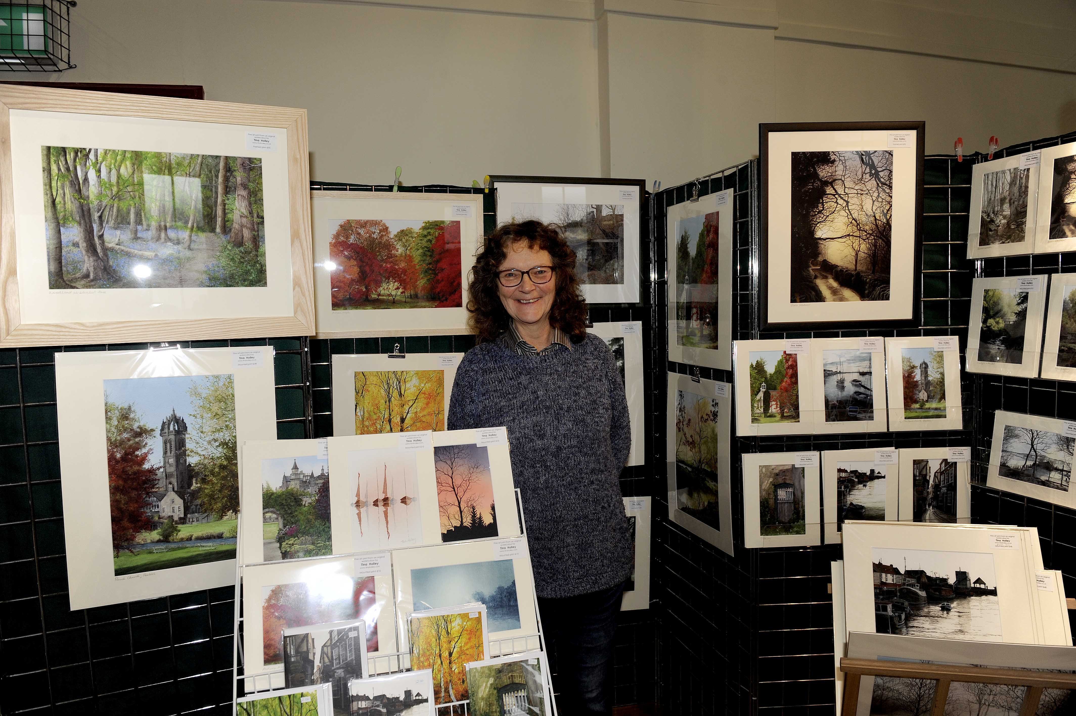 Photographer/artist Tina Holley at the Tweed Valley Forest Festival in Peebles.