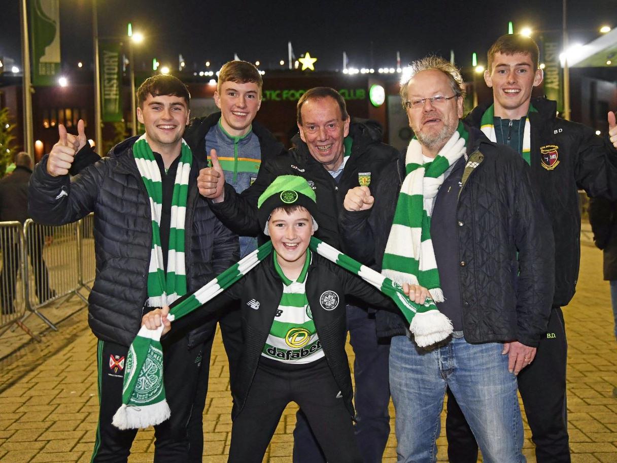 Fans of all ages turned out in the hopes of experiencing another famous European night at Parkhead - they weren't disappointed