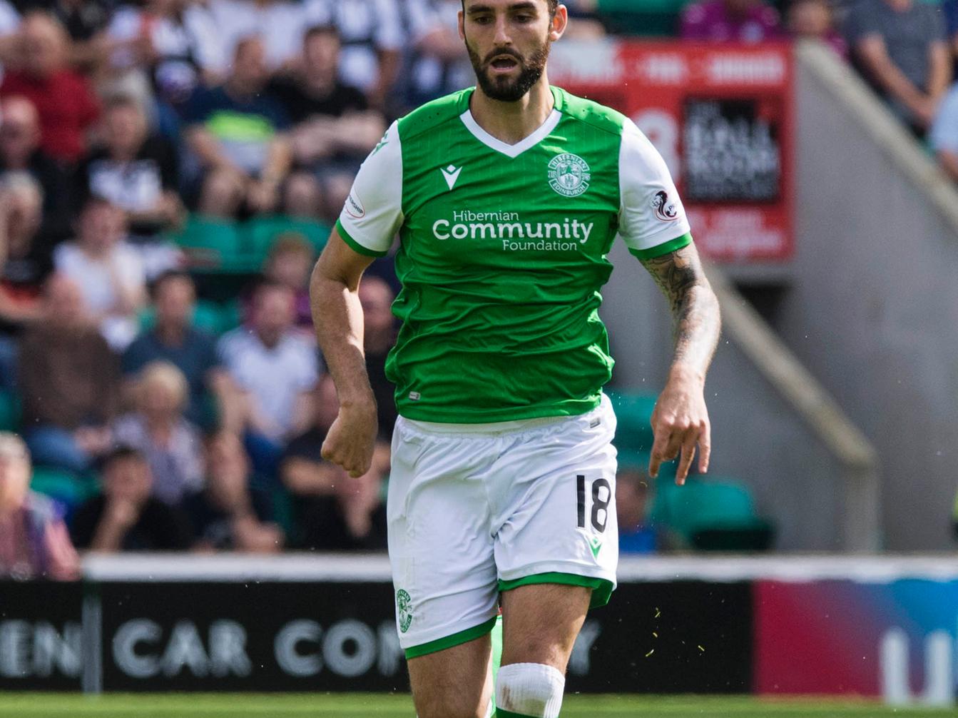 Replaced Allan for last three minutes as Hibs switched to three at the back.