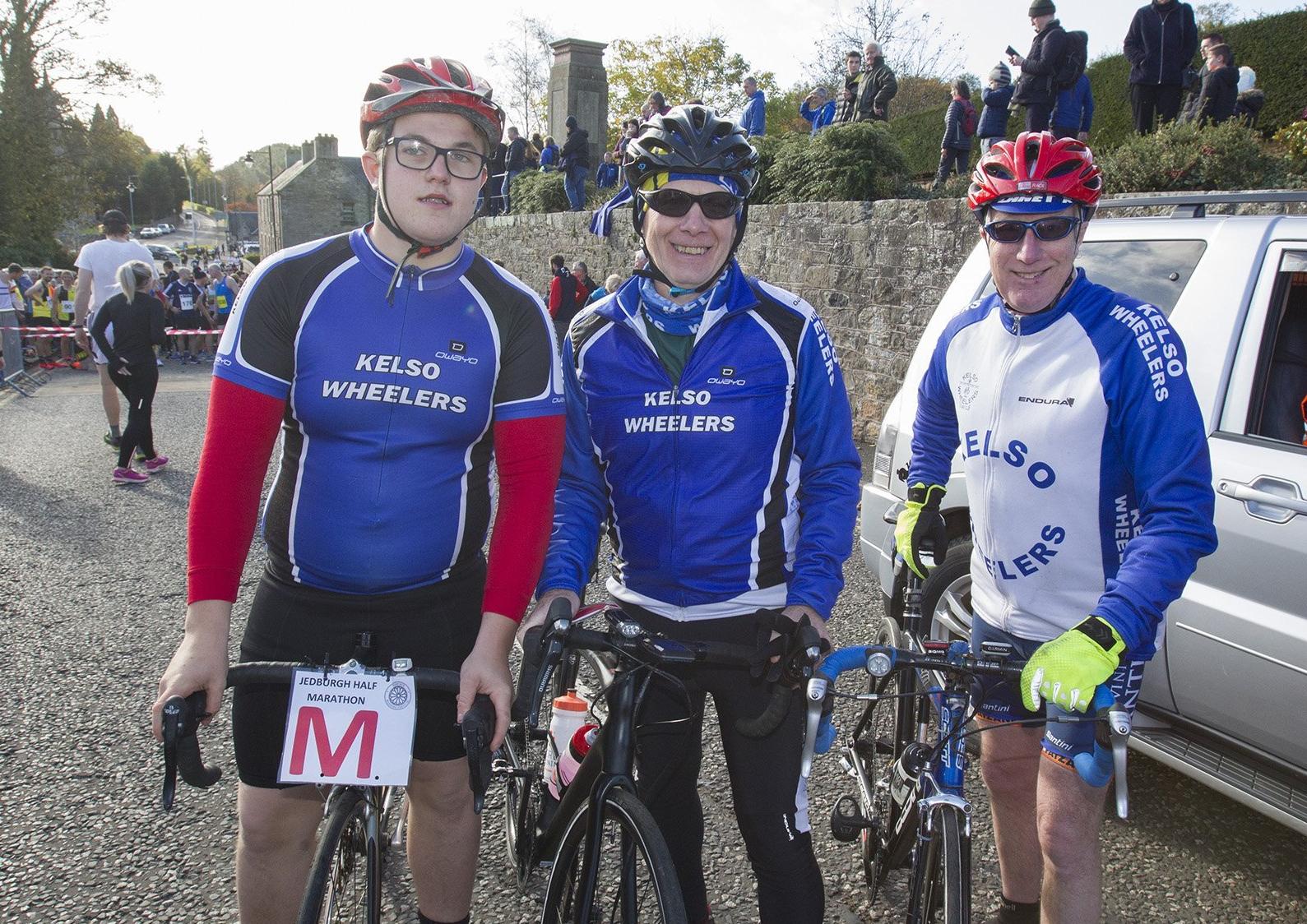 Kelso Wheelers Gregor Forbes, Andrew Ker and Rob Smith