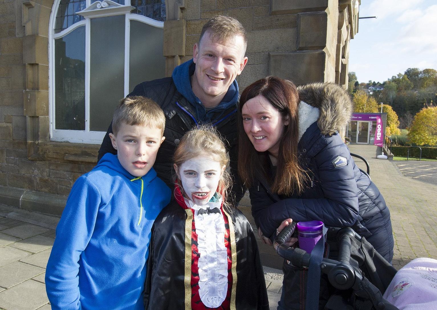 Andrew and Sarah Richards with Alec and Lucy Peat from Hawick
