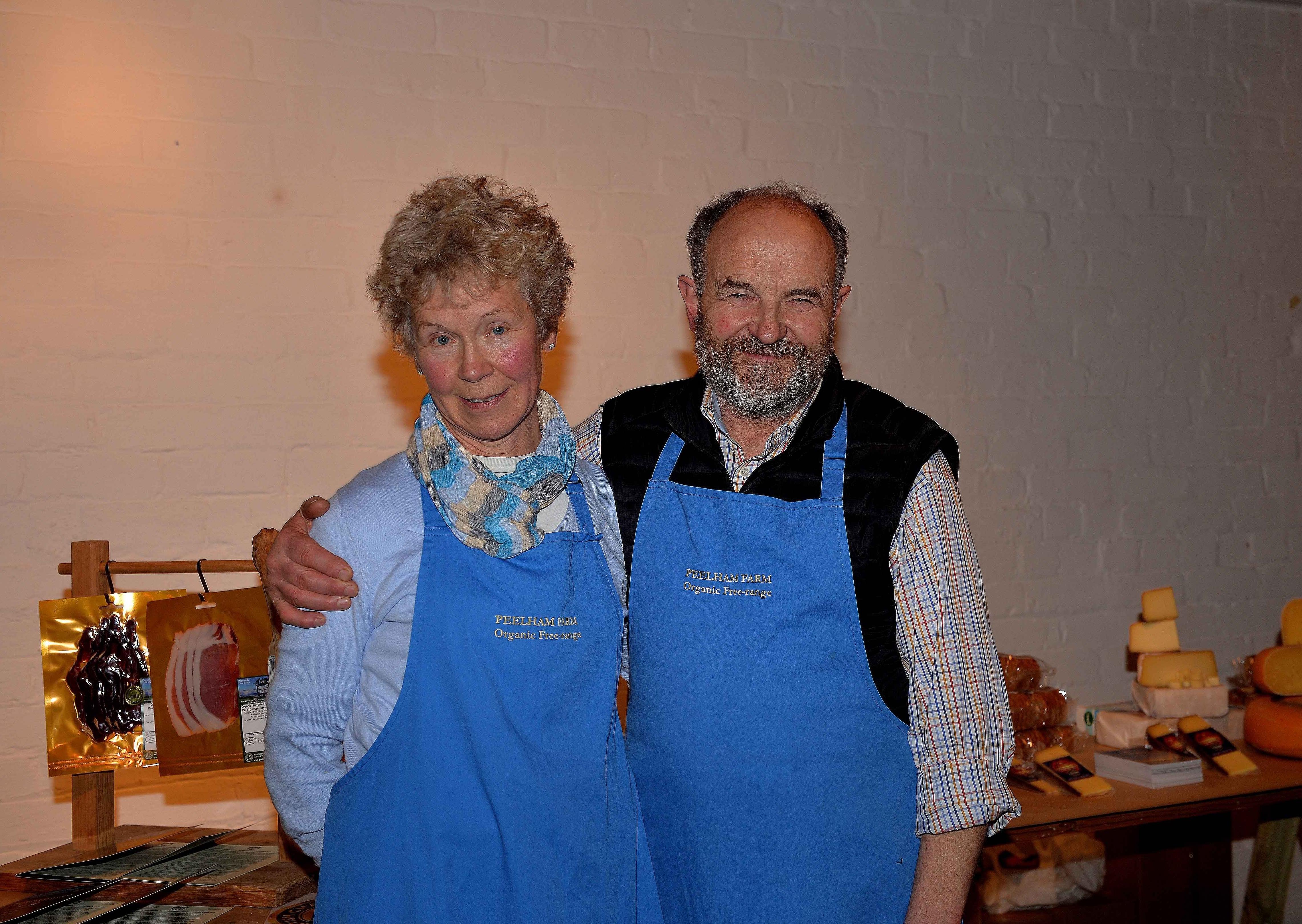 Denise and Chris Walton from Peelham farm.