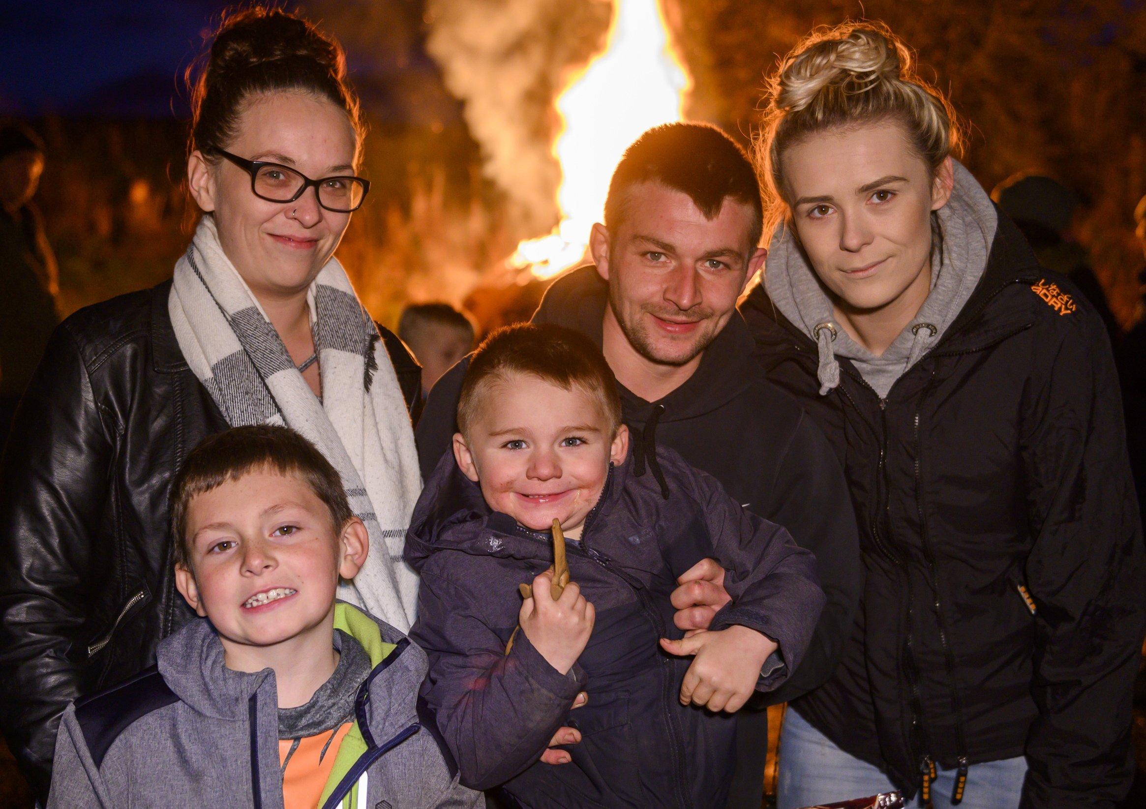 Lauder fireworks display 2019

Rebecca Mcewen with son AJ and Elisha Mcewen.
and Daniel and Carlton Spoor.

Pic Phil Wilkinson 
info@philspix.com
