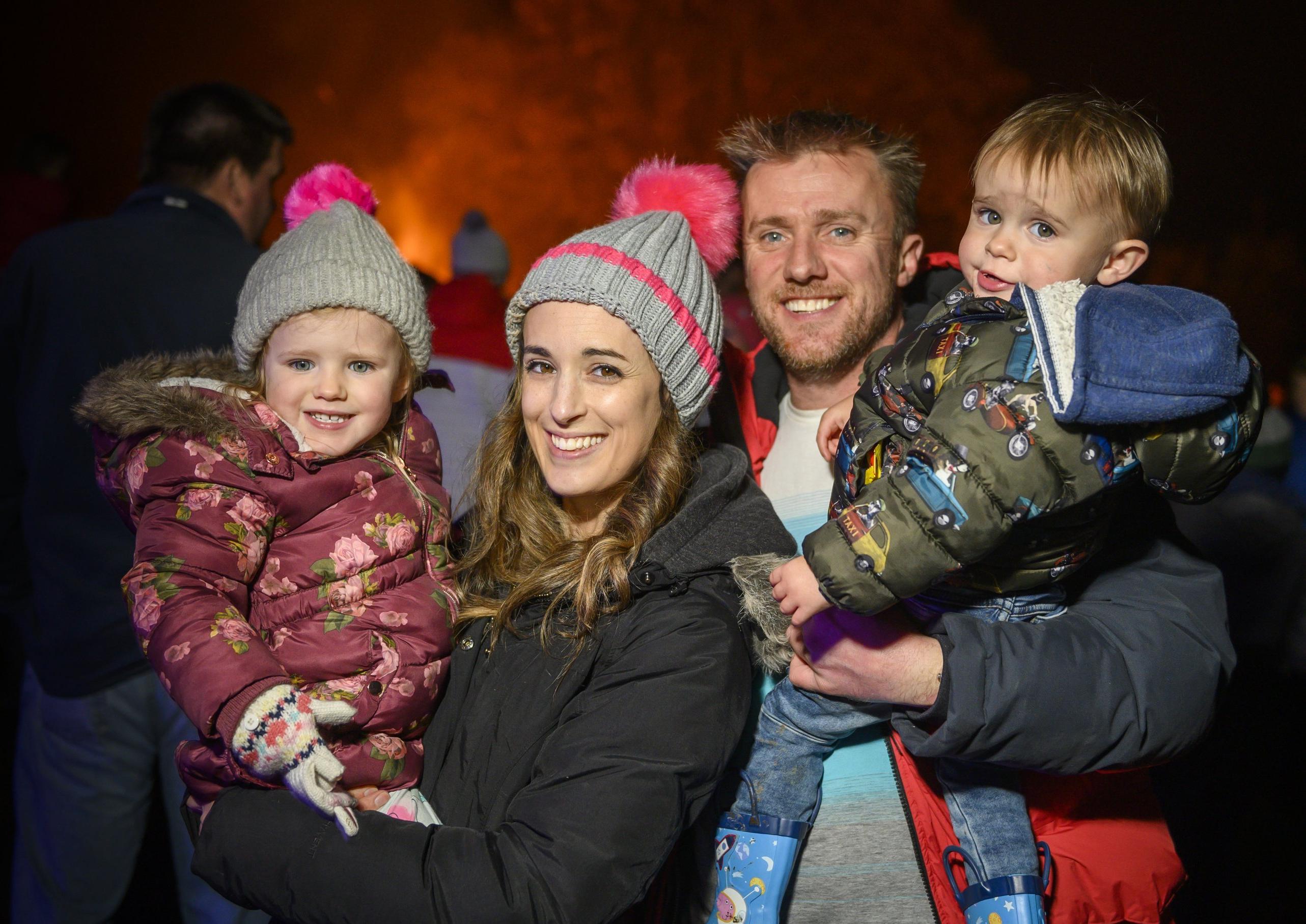 Lauder fireworks display 2019

Katy and Steven Harkin with kids Rhian and Max

Pic Phil Wilkinson 
info@philspix.com