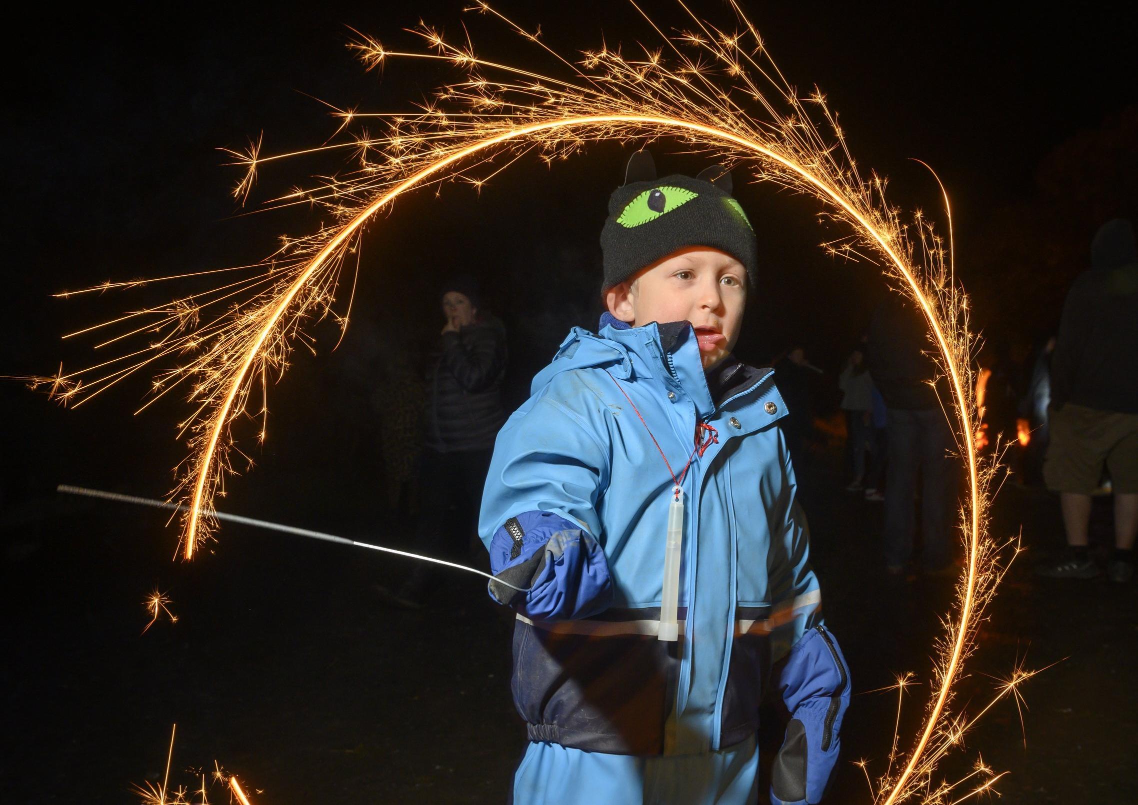 Lauder fireworks display 2019

Tom Matthews with a sparkler.

Pic Phil Wilkinson 
info@philspix.com