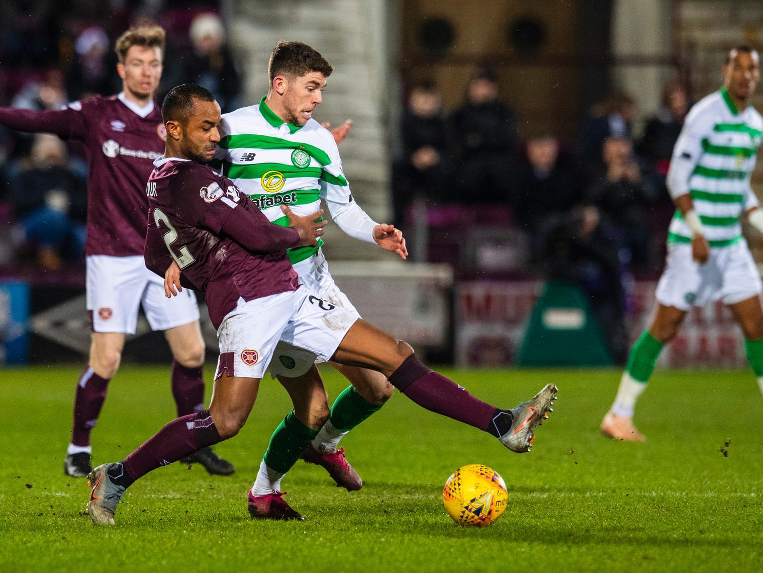Loic Damour gets to grips with Ryan Christie