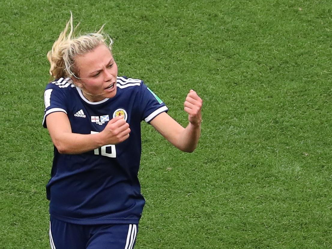 Emslie will go down in history as the scorer of Scotland's first Women's World Cup goal after she found the net in Scotland's 2-1 defeat to England in Nice.