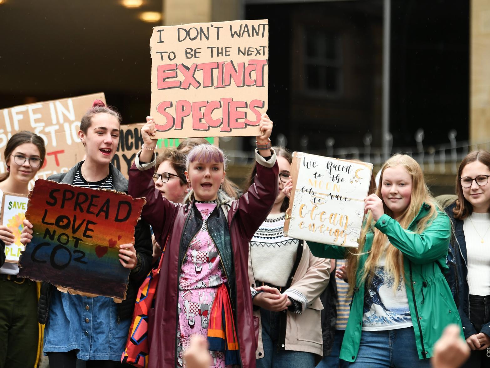Thousands of young people from across Edinburgh have taken part in school strikes over climate change, insisting there is no plan B for their generation.