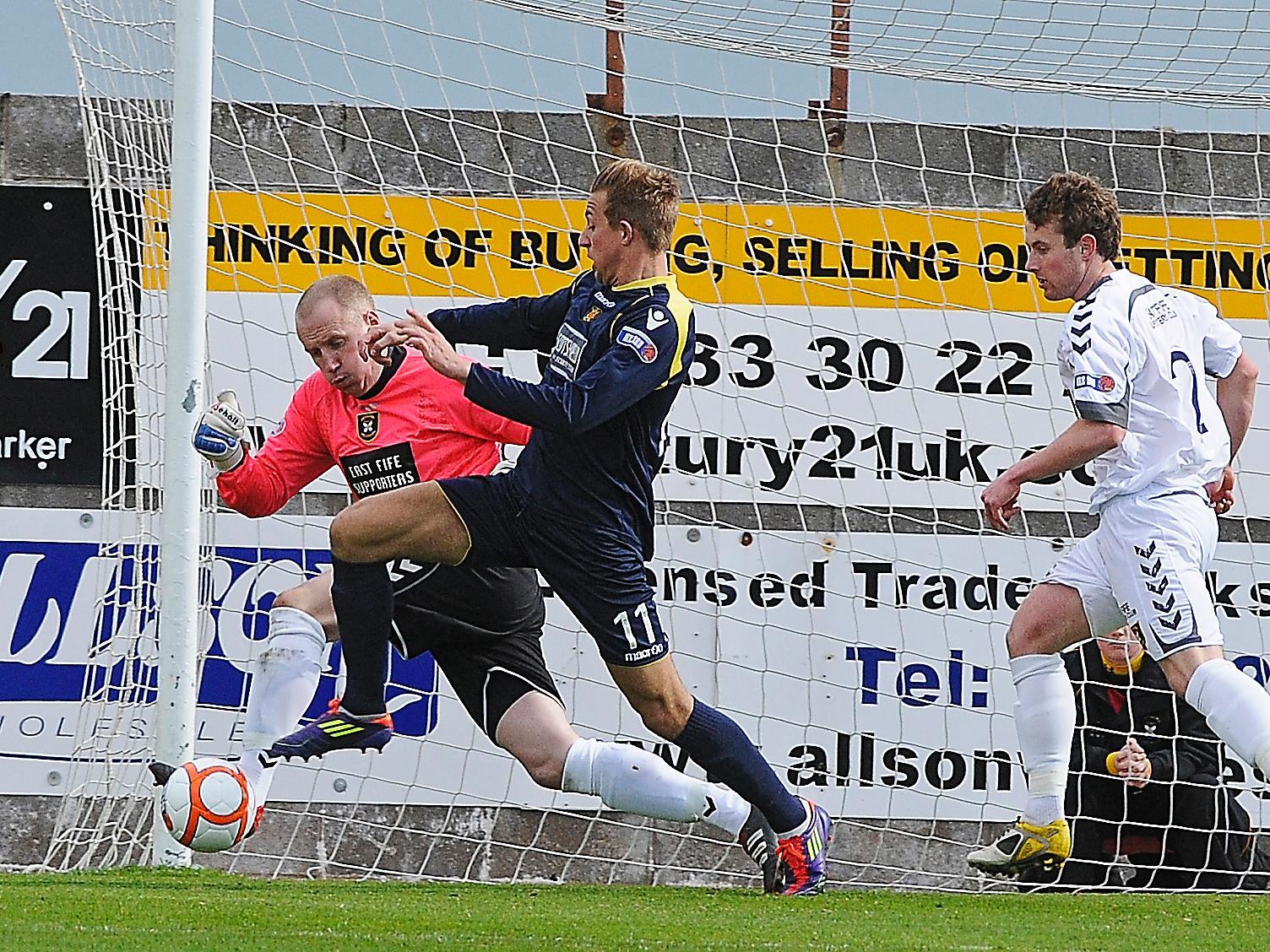 Bryan Prunty hit four as Dumbarton thrashed East Fife 6-0 in 2011.