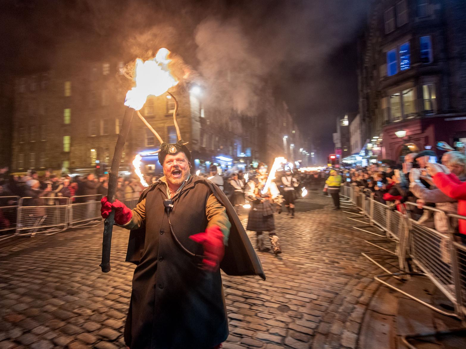 The sold-out Torchlight Procession, in partnership with VisitScotland, marks the start of the Hogmanay celebrations with all eyes on Edinburgh as the city welcomes visitors from around the world. Pic: Ian Georgeson