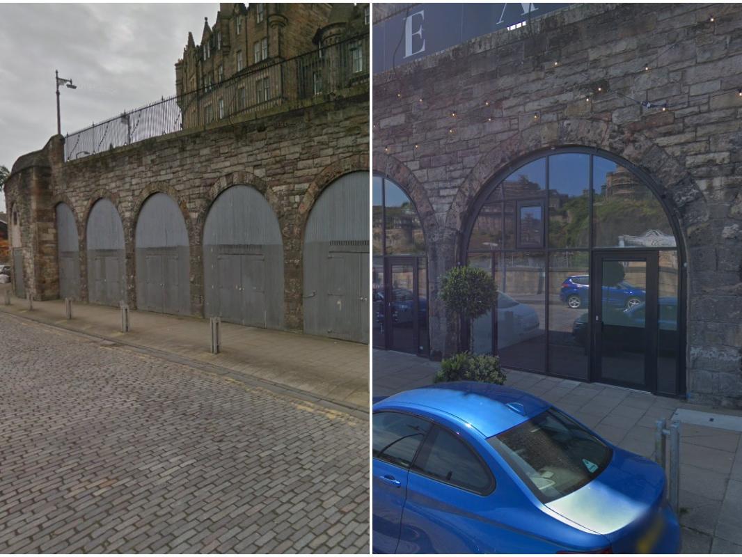 The railway arches on East Market Street were in a state of disrepair before they were refurbished to showcase Edinburgh's independent food and drink scene.