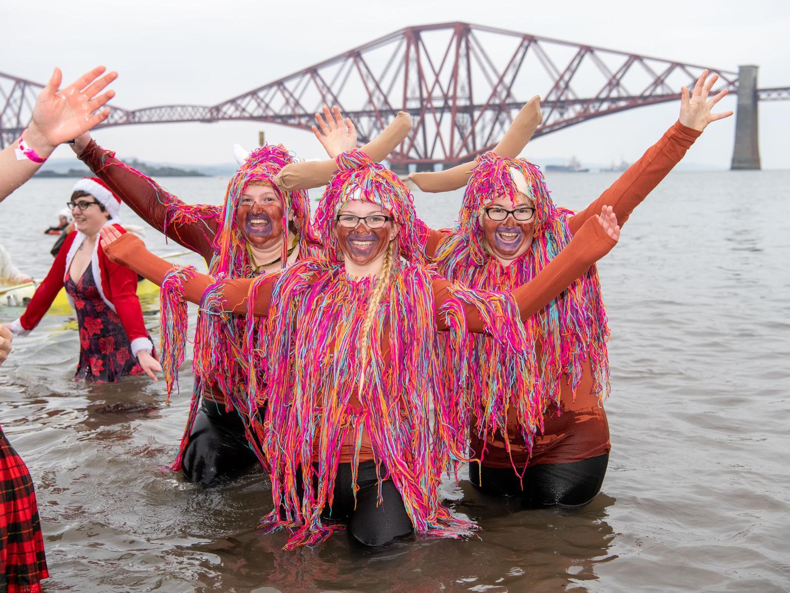 The Loony Dook was one of the final events to be held as part of Edinburgh's three-day Hogmanay festival, which organisers said was expected to have attracted more than 180,000 attendees.
