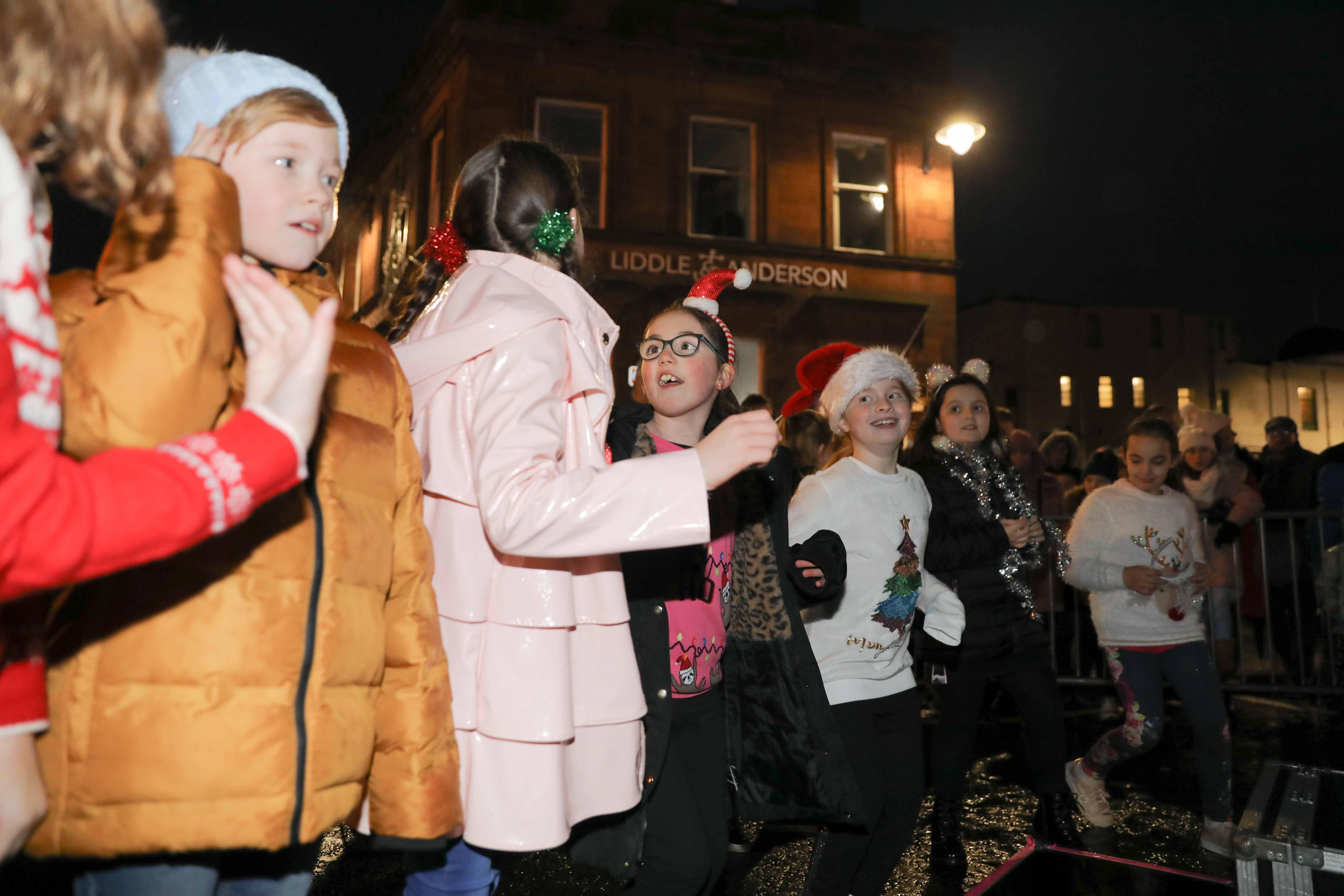 Christmas lights switch-on in Bo'ness on Saturday, November 23. Picture by Jamie Forbes.
