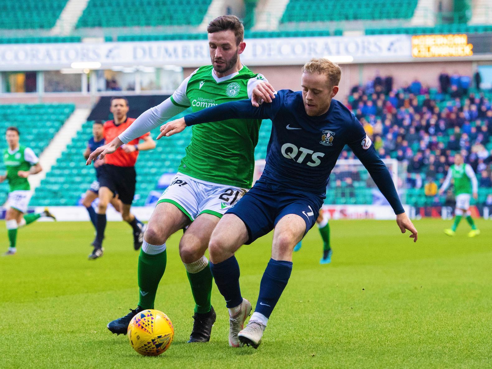 Scored an excellent second goal for Hibs and was a good out-ball on the right.