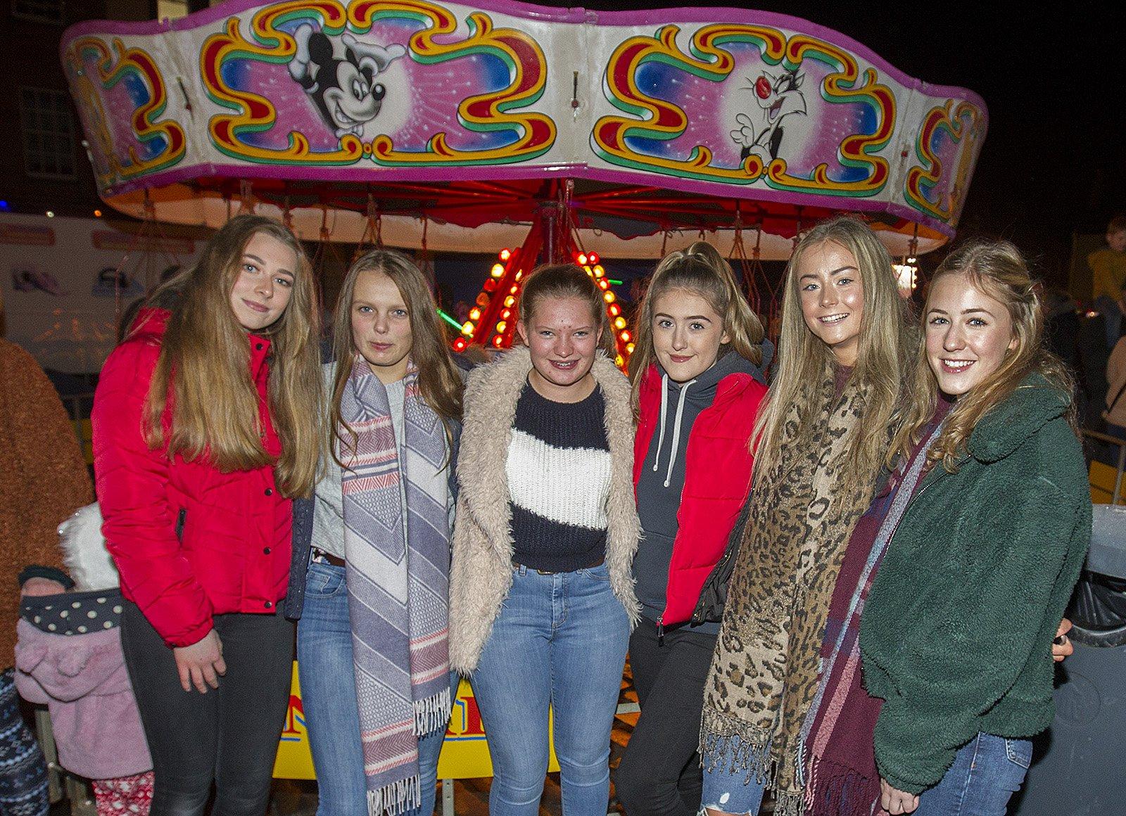 Holly Chatburn, Vicky and Alex Edgar, Mia White, Erin Lawrence and Josie Schaeli