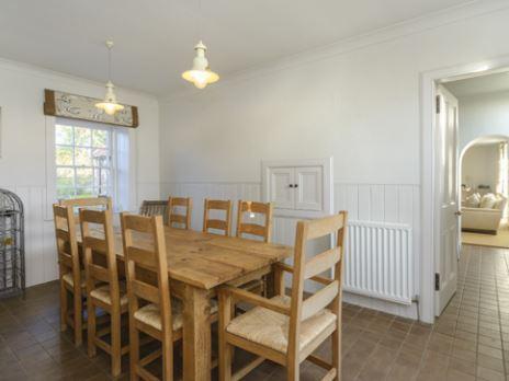 The property, which is only a 45-minute drive from Edinburgh, also features a dining room area.
