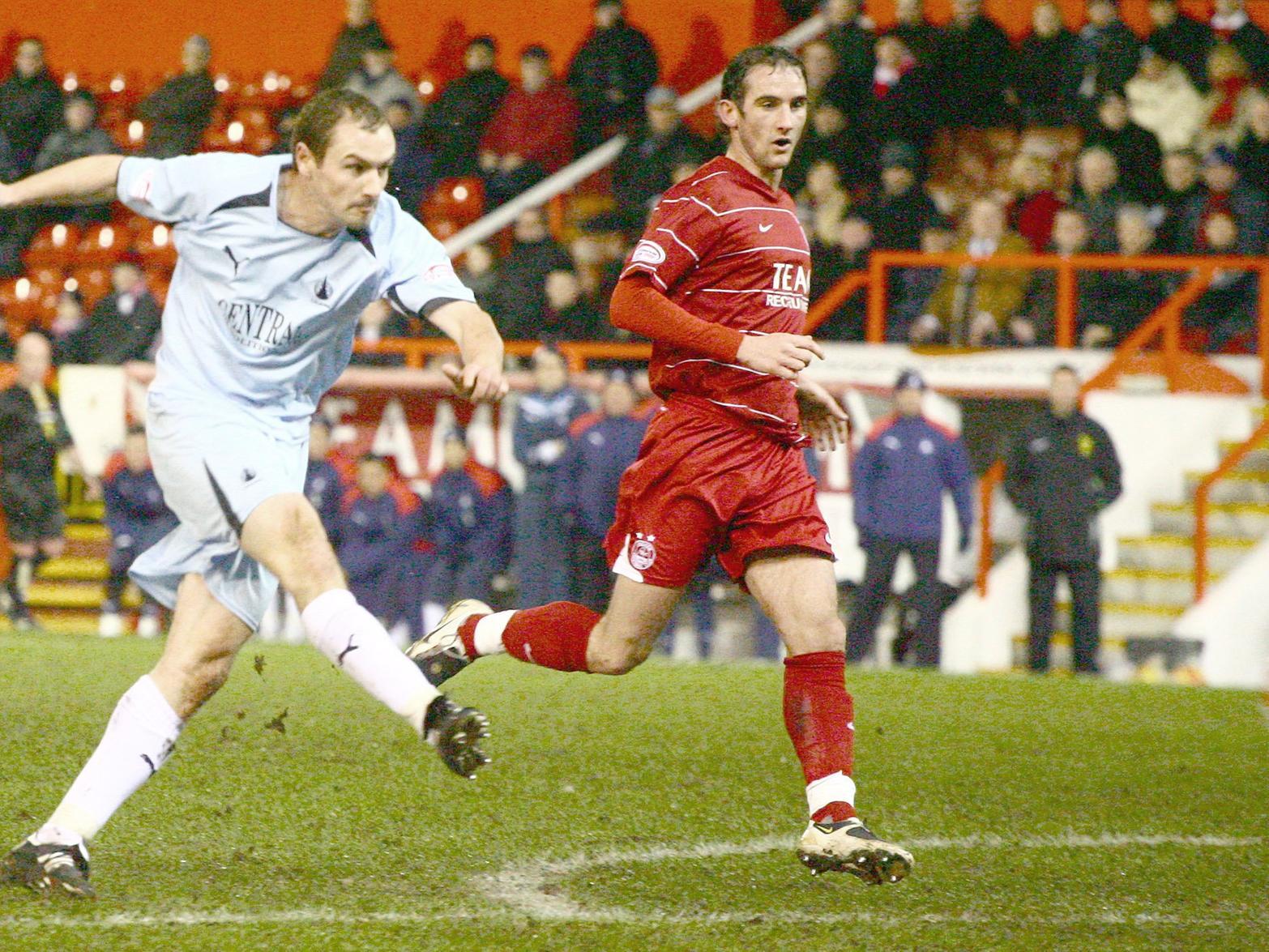 February 2, 2010. Colin Healy's second half strike warmed up a snowstorm and gave the Bairns their first league win at Pittodrie since 1958