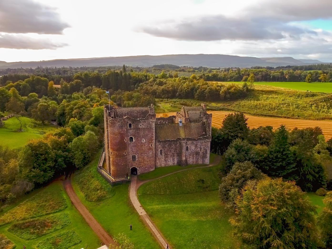 The 14th century Doune Castle, located in Stronghold, was the filming location for several scenes in Monty Python and the Holy Grail.